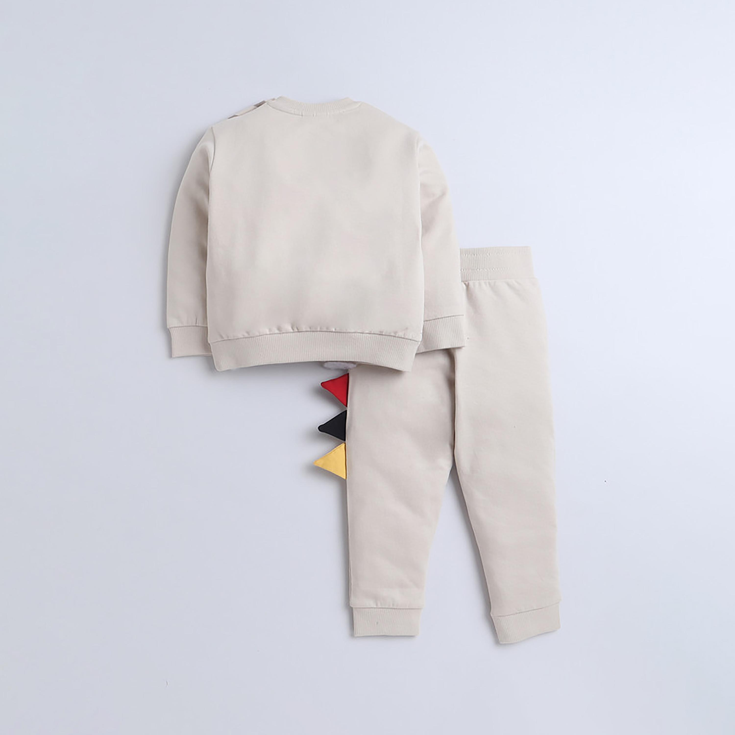 سويت شيرت بأكمام طويلة مطبوع  مع بنطال ركض قطعتين من فيكتور اند جين-baby-boys-clothing-winterwear-setsandcoords-image-2