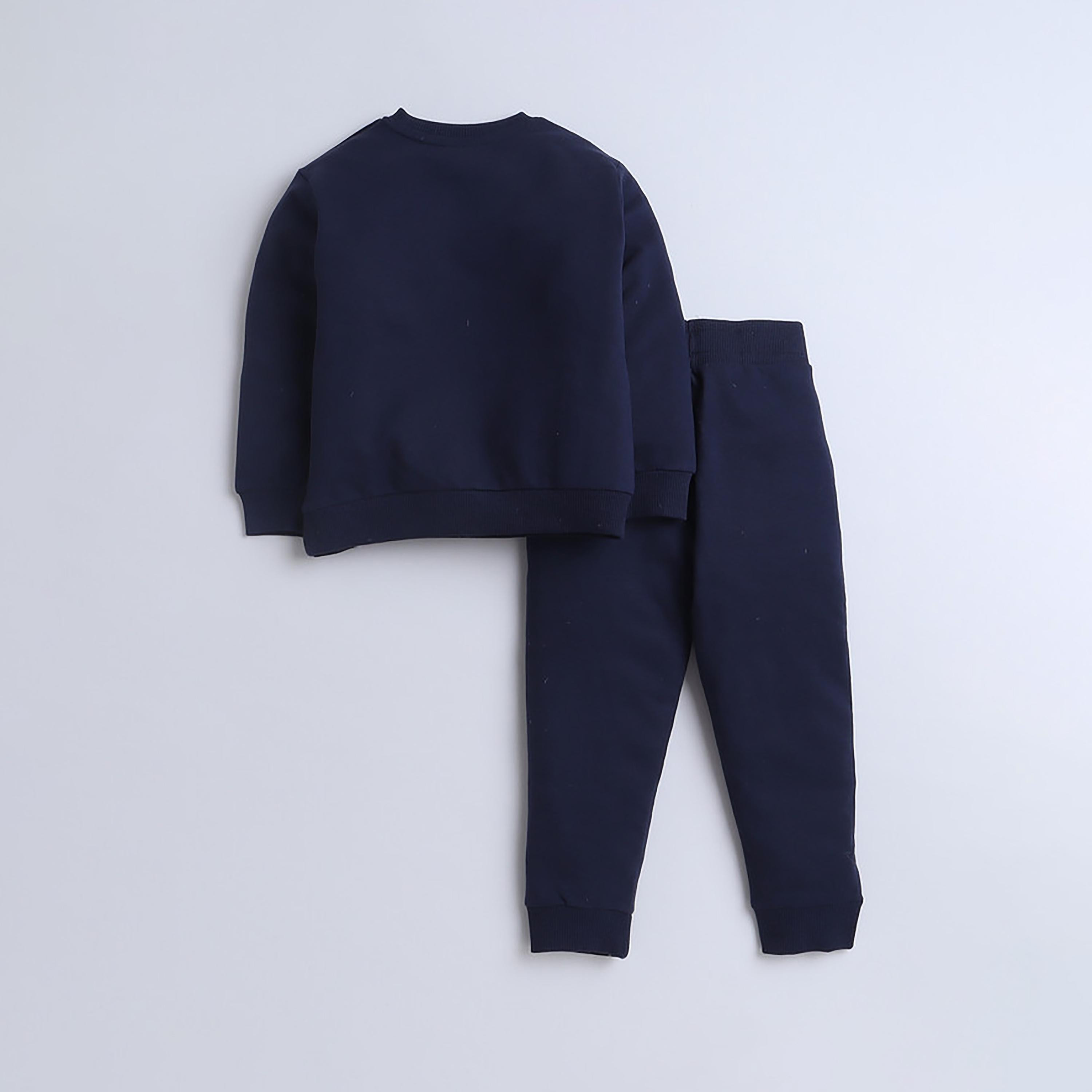 سويت شيرت بأكمام طويلة مطبوع  مع بنطال ركض قطعتين من فيكتور اند جين-baby-boys-clothing-winterwear-setsandcoords-image-2