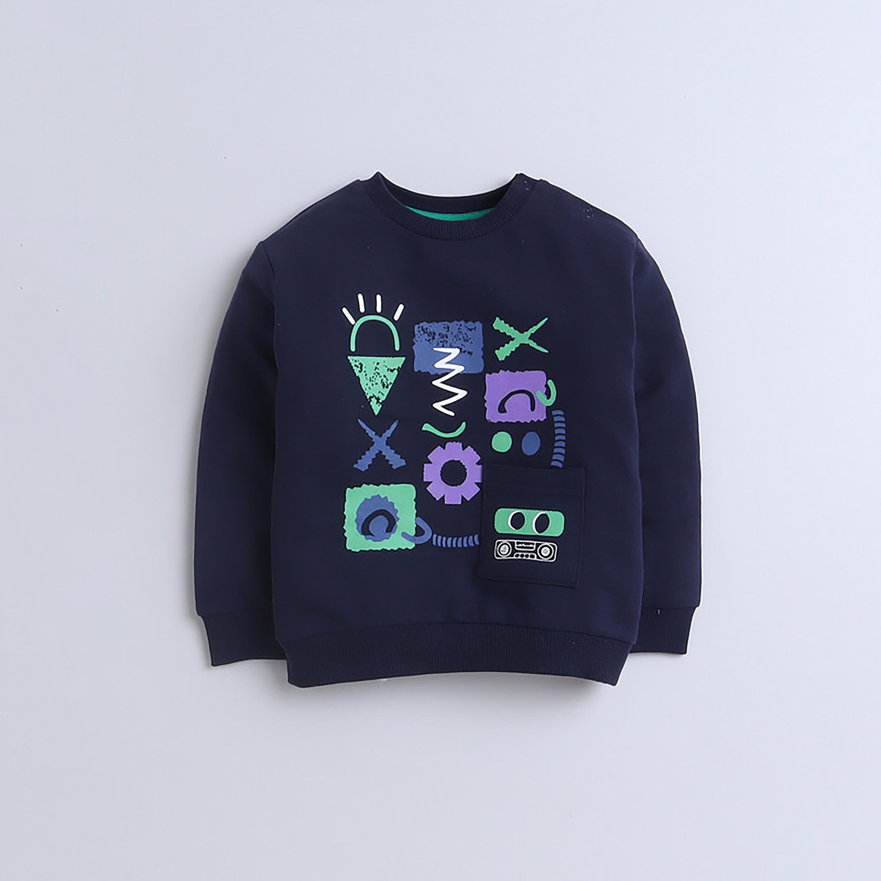 سويت شيرت بأكمام طويلة مطبوع  مع بنطال ركض قطعتين من فيكتور اند جين-baby-boys-clothing-winterwear-setsandcoords-image-5