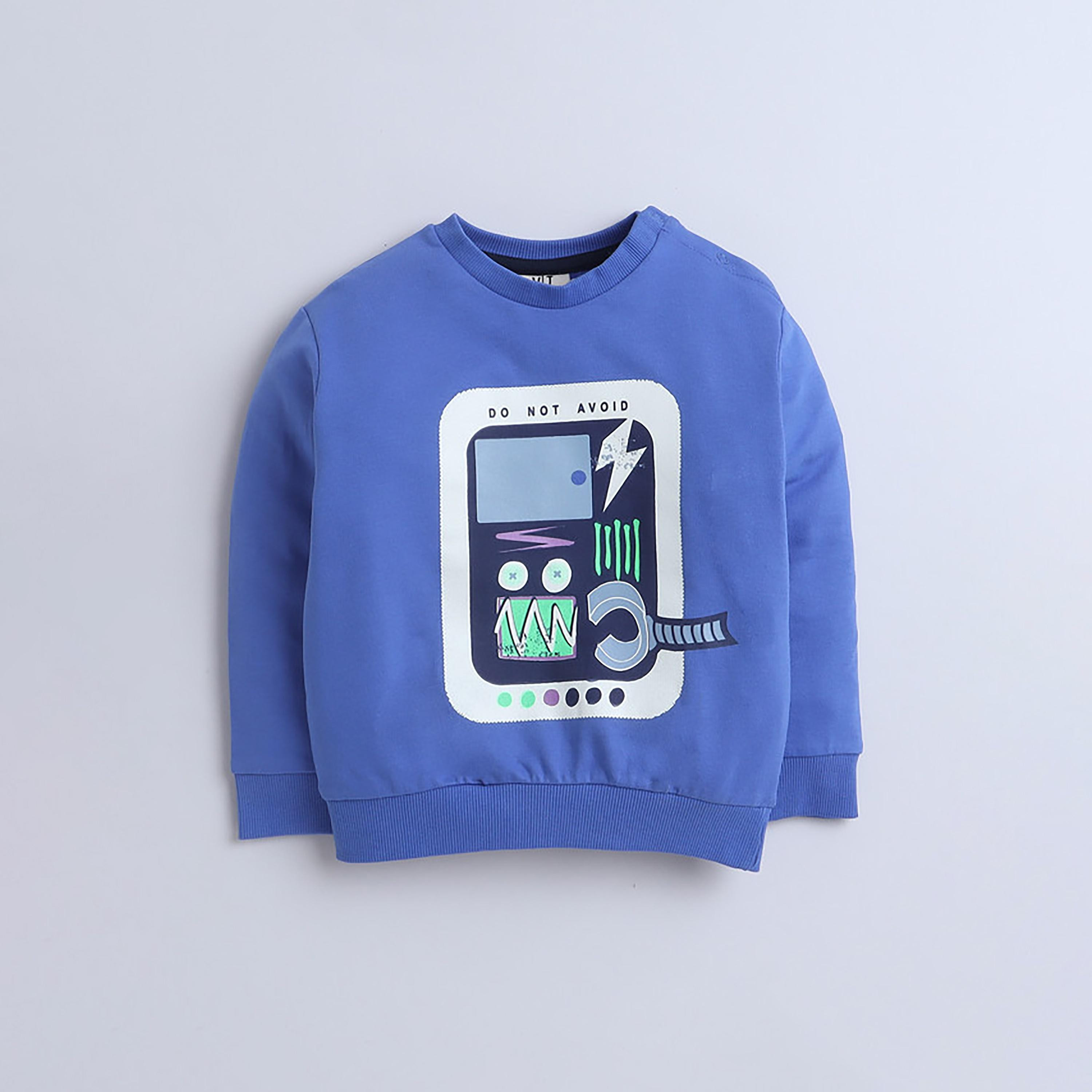 سويت شيرت بأكمام طويلة مطبوع  مع بنطال ركض قطعتين من فيكتور اند جين-baby-boys-clothing-winterwear-setsandcoords-image-5