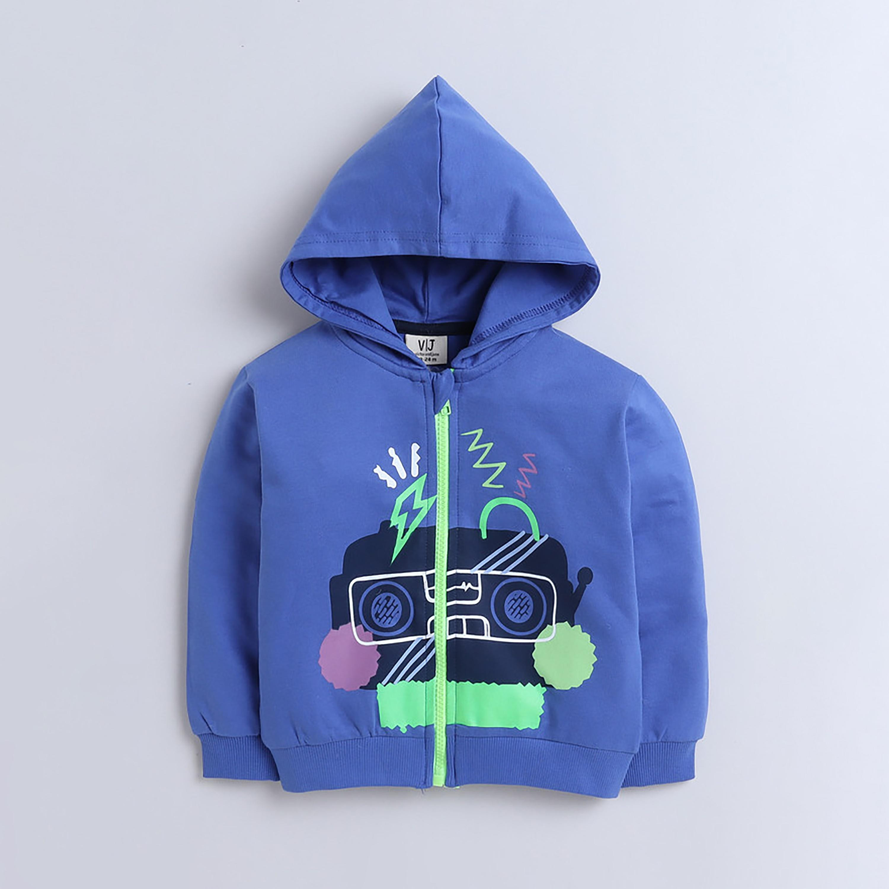تي شيرت مطبوع، هودي مع بنطال ركض 3 قطع من فيكتور اند جين-baby-boys-clothing-winterwear-setsandcoords-image-2