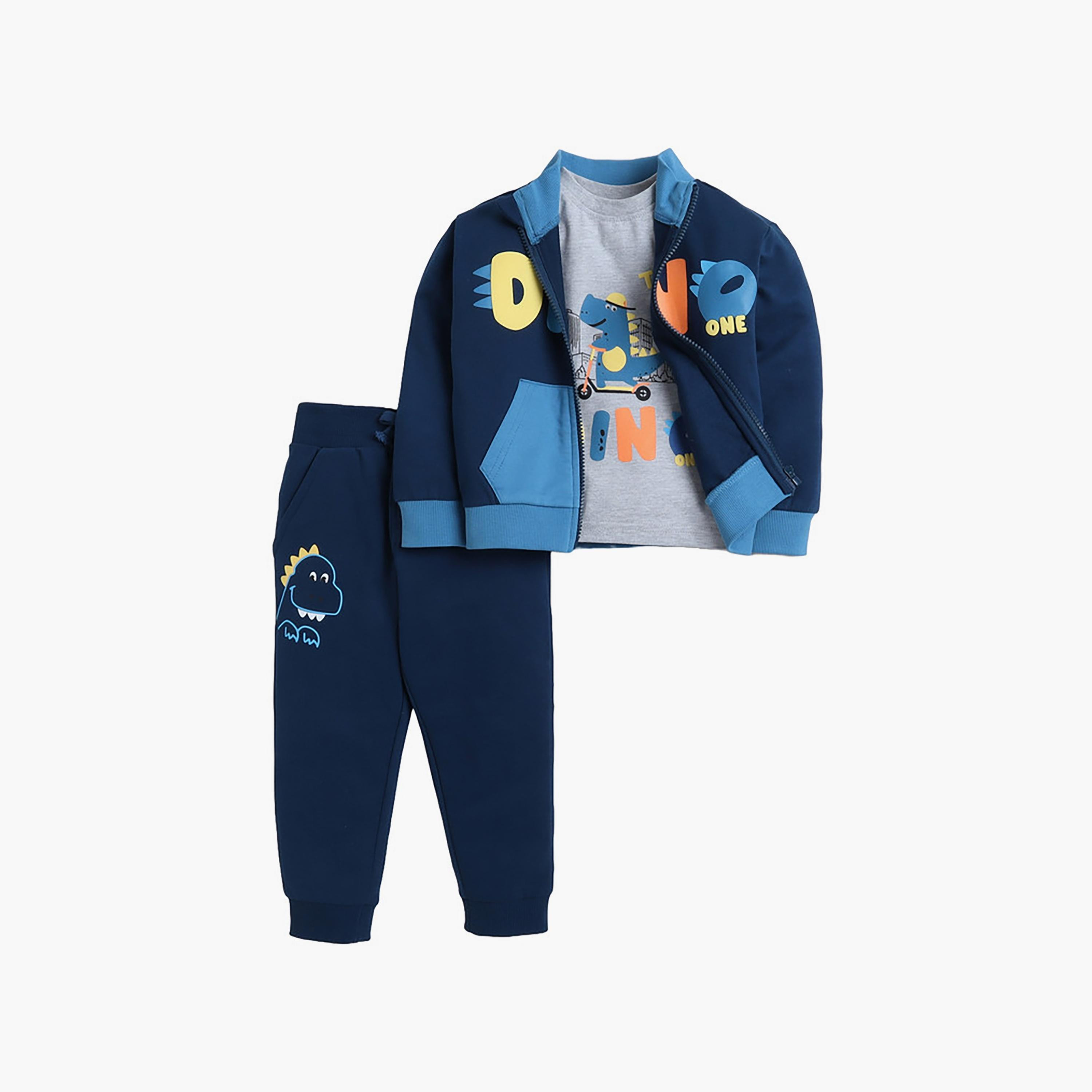 Victor and Jane 3-Piece Printed T-Shirt, Jacket with Joggers-baby-boys-clothing-winterwear-setsandcoords-image-1