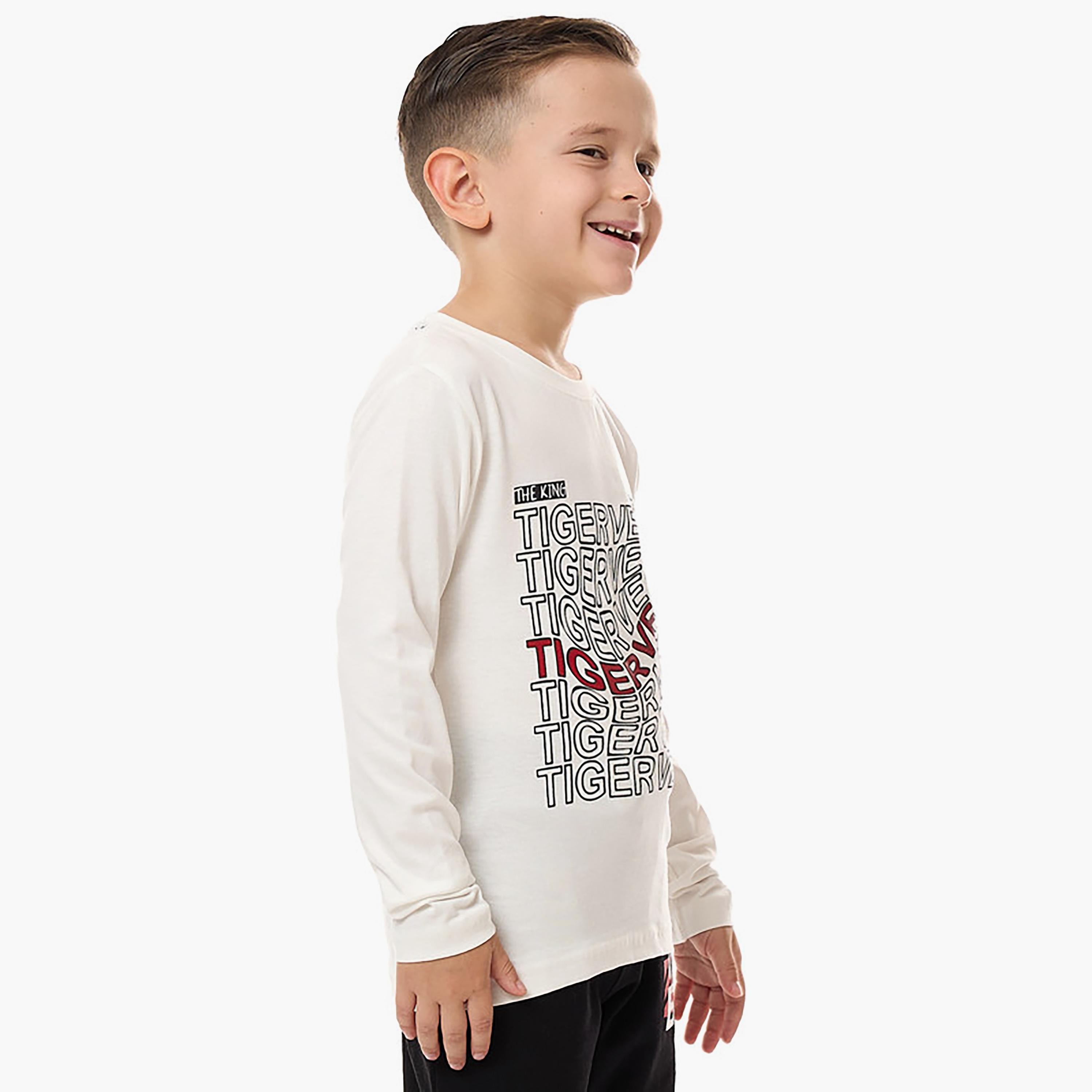 تي شيرت بأكمام طويلة مطبوع من فيكتور اند جين-boys-clothing-tshirtsandpolos-image-2