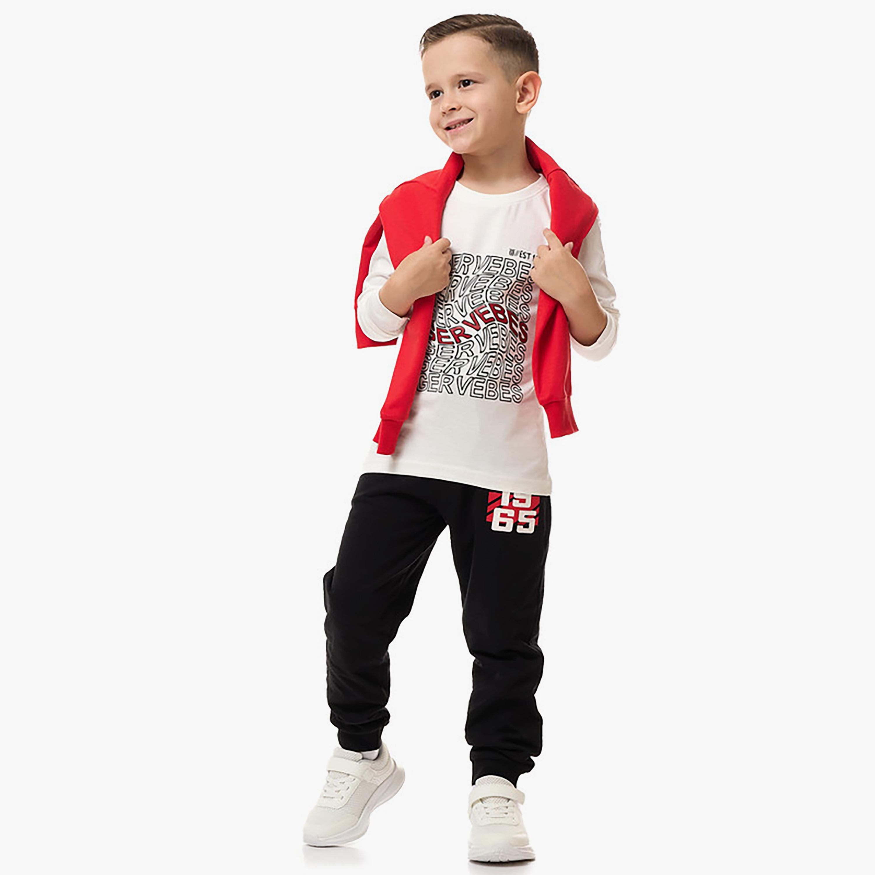 تي شيرت بأكمام طويلة مطبوع من فيكتور اند جين-boys-clothing-tshirtsandpolos-image-4