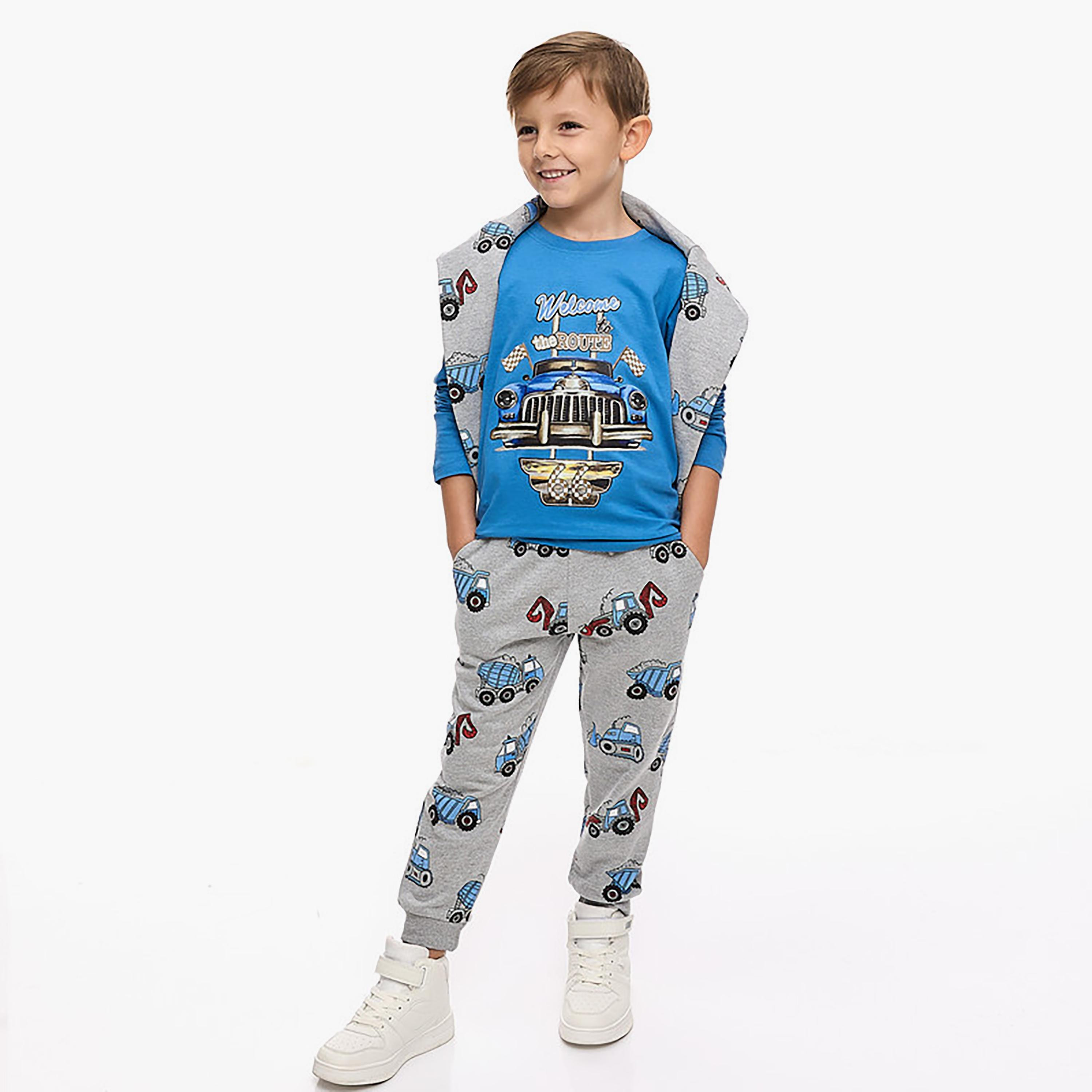 تي شيرت بأكمام طويلة مطبوع من فيكتور اند جين-boys-clothing-tshirtsandpolos-image-4