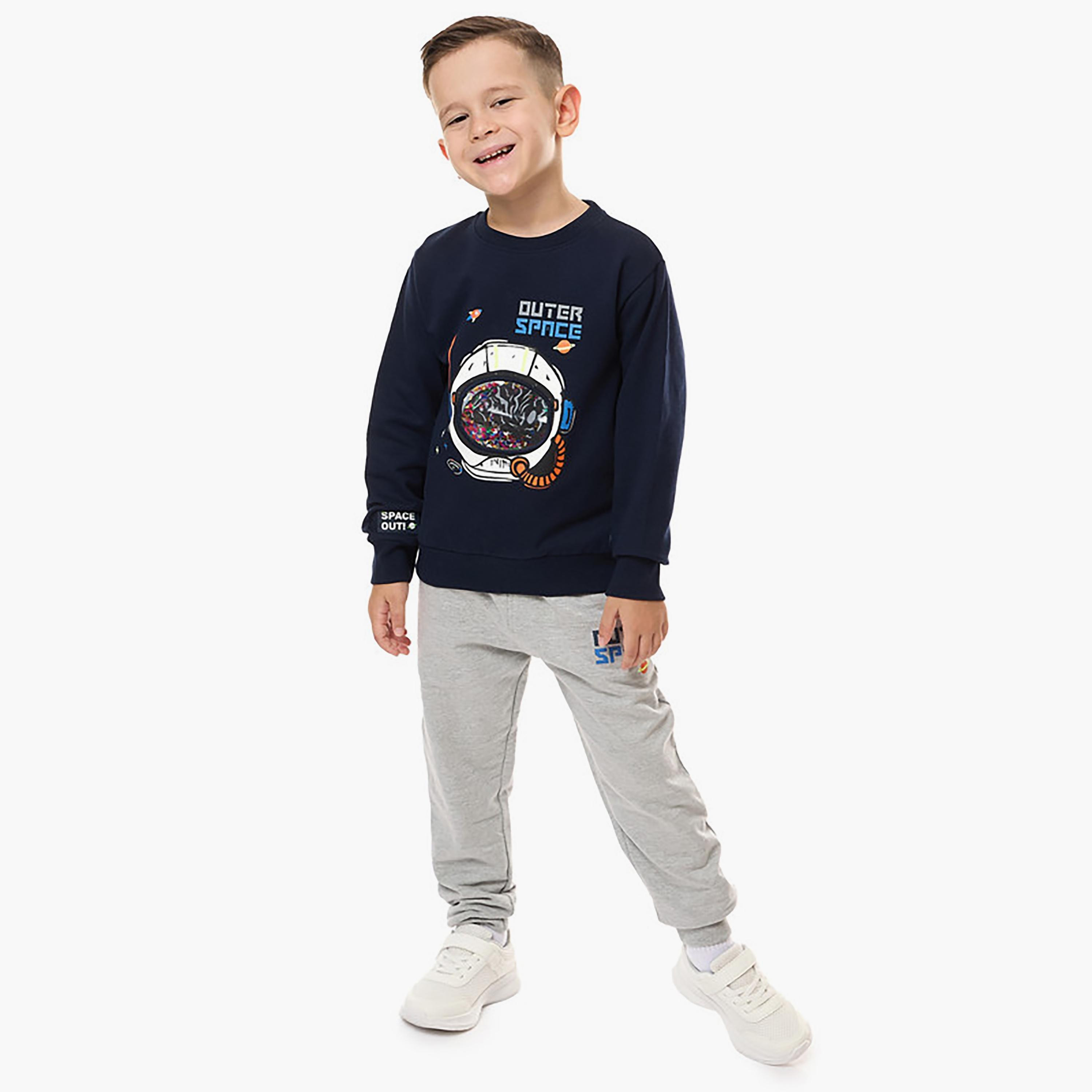 Victor and Jane 2-Piece Printed Long Sleeves Sweatshirt with Joggers-baby-boys-clothing-winterwear-setsandcoords-image-1