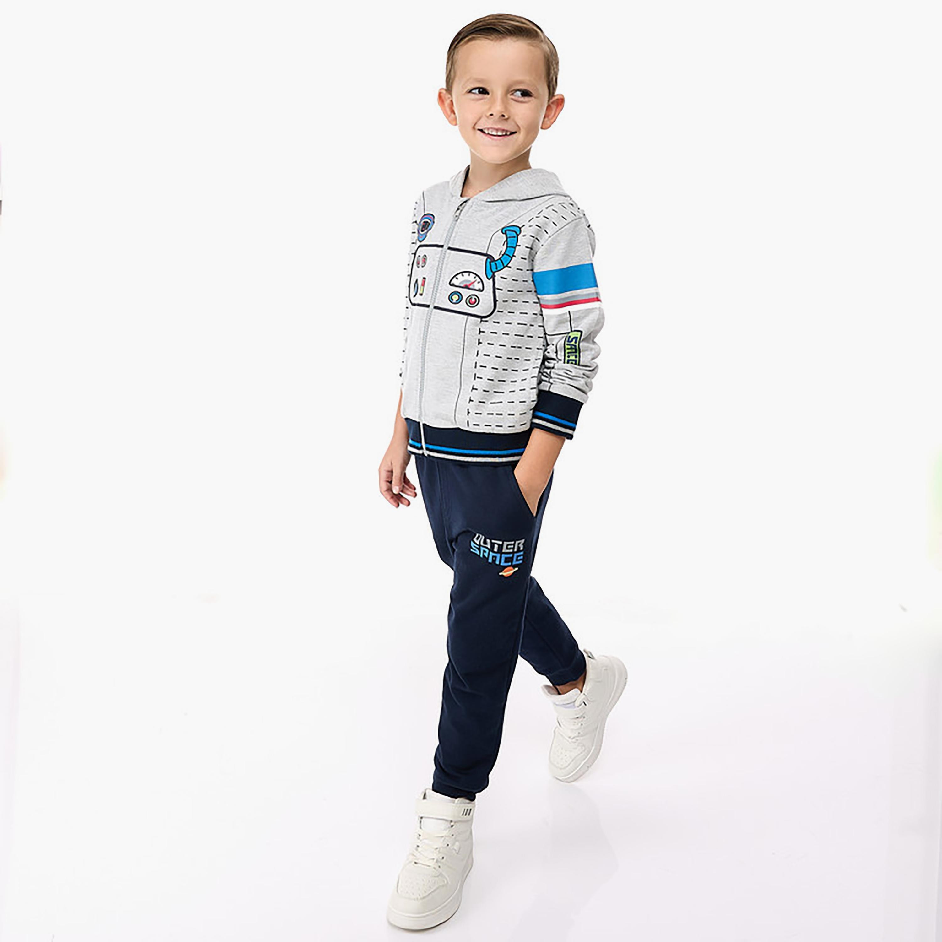 Victor and Jane 2-Piece Printed Long Sleeves Hoodie with Joggers-cpkids-clothing-boys-winterwear-sets-image-2