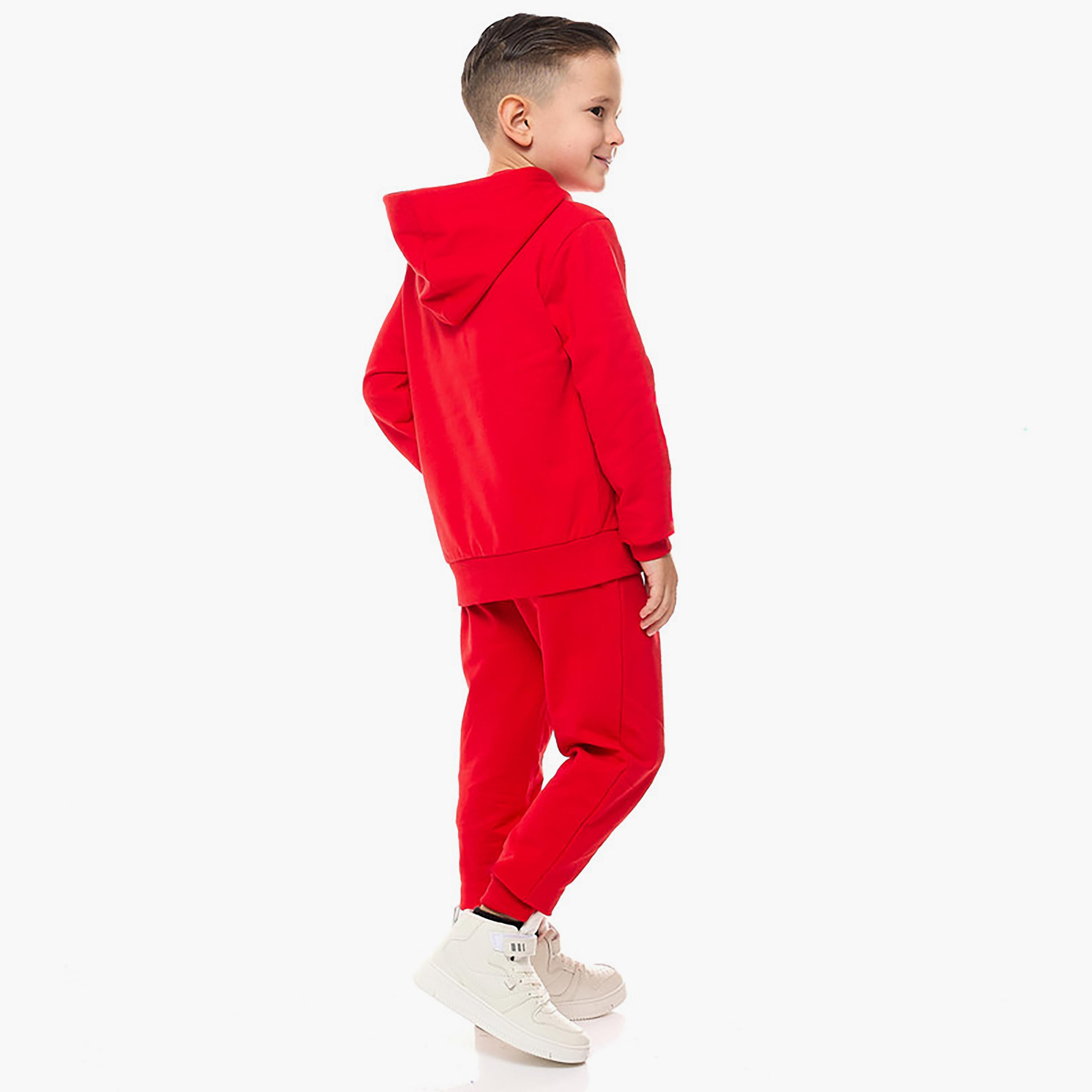 Victor and Jane 2-Piece Printed Long Sleeves Hoodie with Joggers-boys-clothing-setsandcoords-image-2