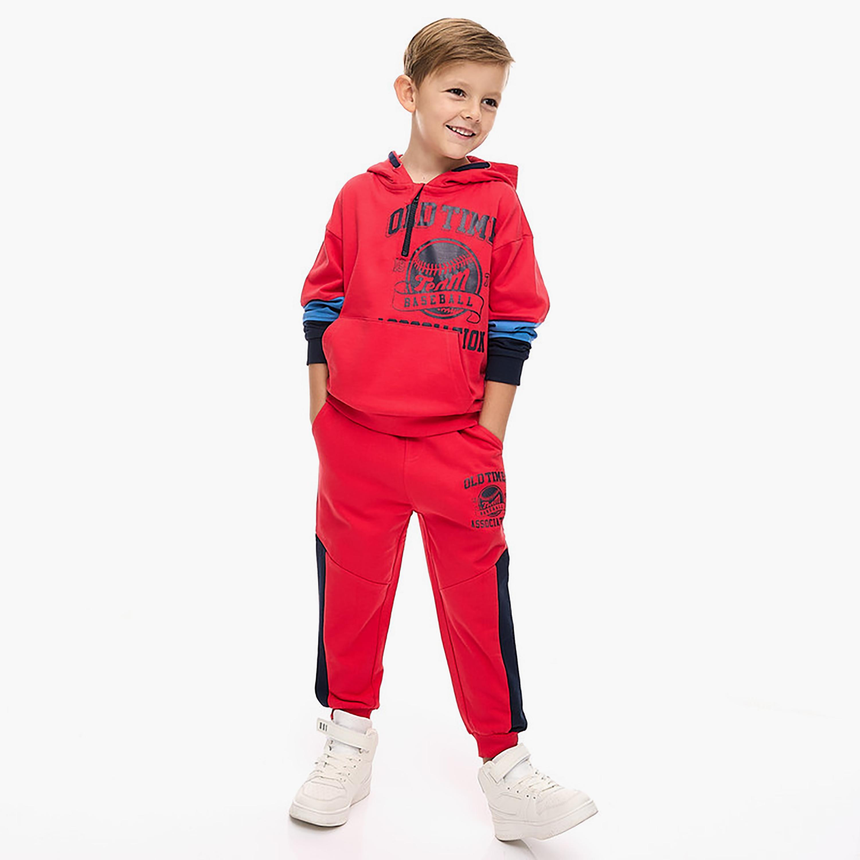 Victor and Jane 2-Piece Printed Long Sleeves Hoodie with Joggers-baby-boys-clothing-winterwear-setsandcoords-image-1