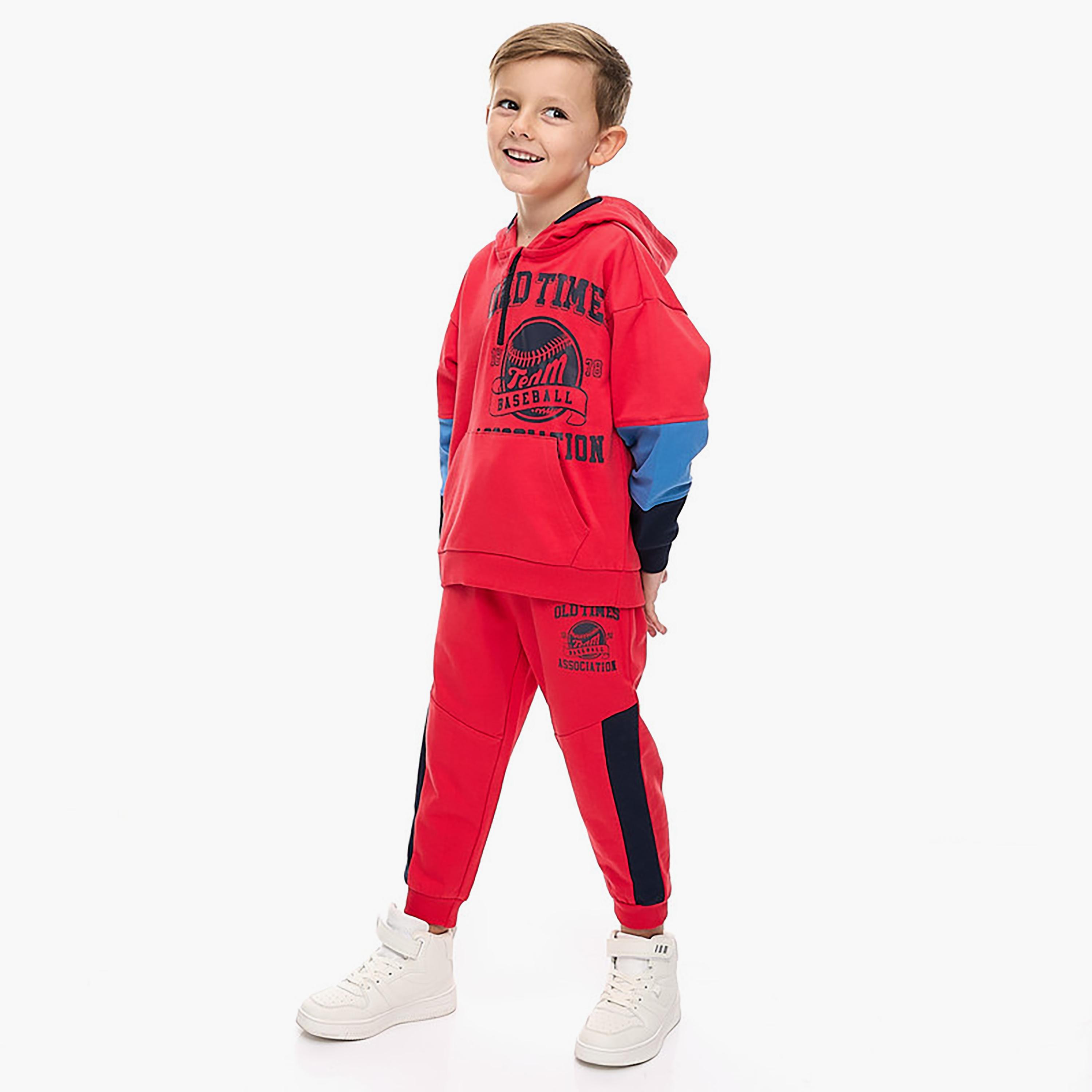 Victor and Jane 2-Piece Printed Long Sleeves Hoodie with Joggers-baby-boys-clothing-winterwear-setsandcoords-image-2