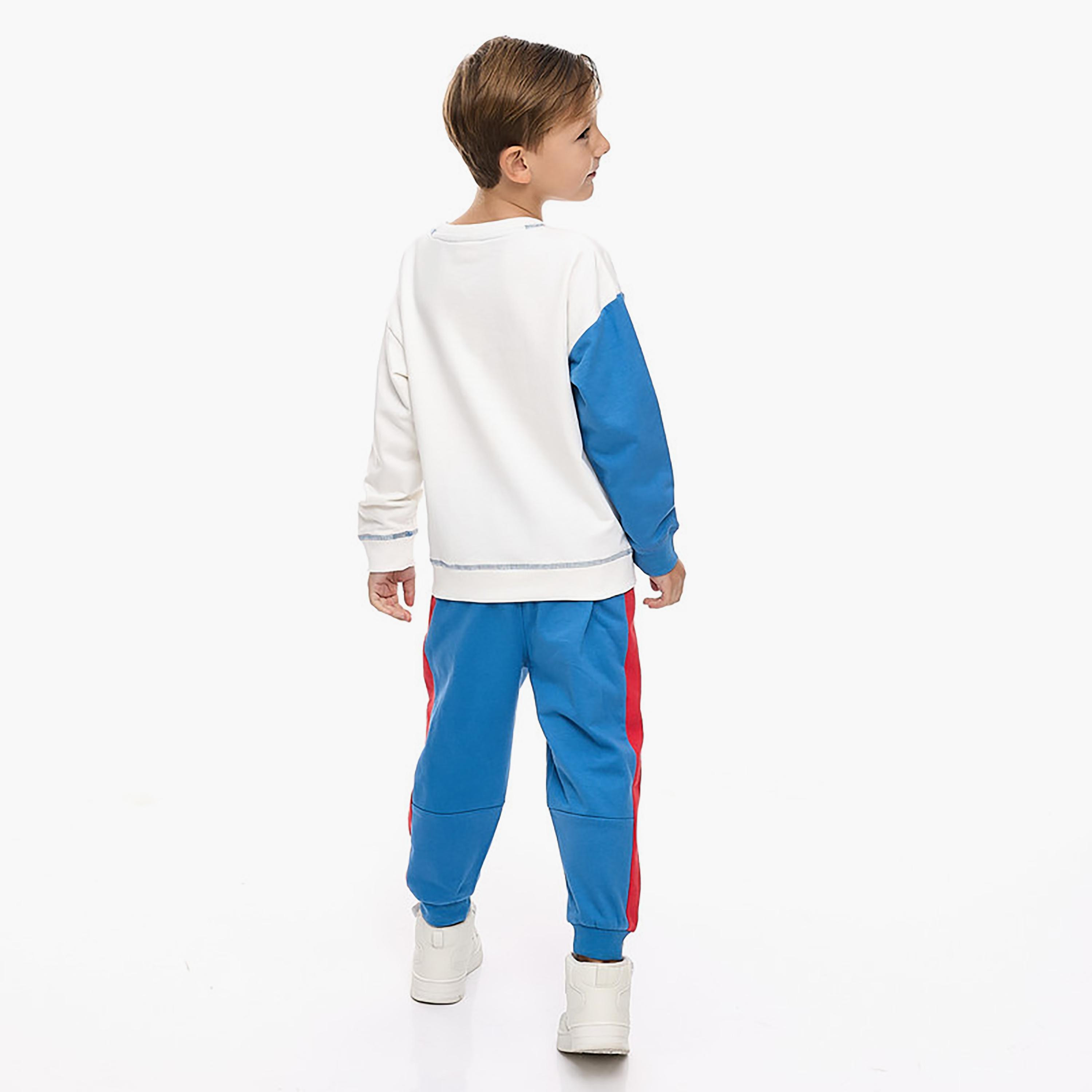 Victor and Jane 2-Piece Printed Long Sleeves Sweatshirt with Joggers-baby-boys-clothing-winterwear-setsandcoords-image-3