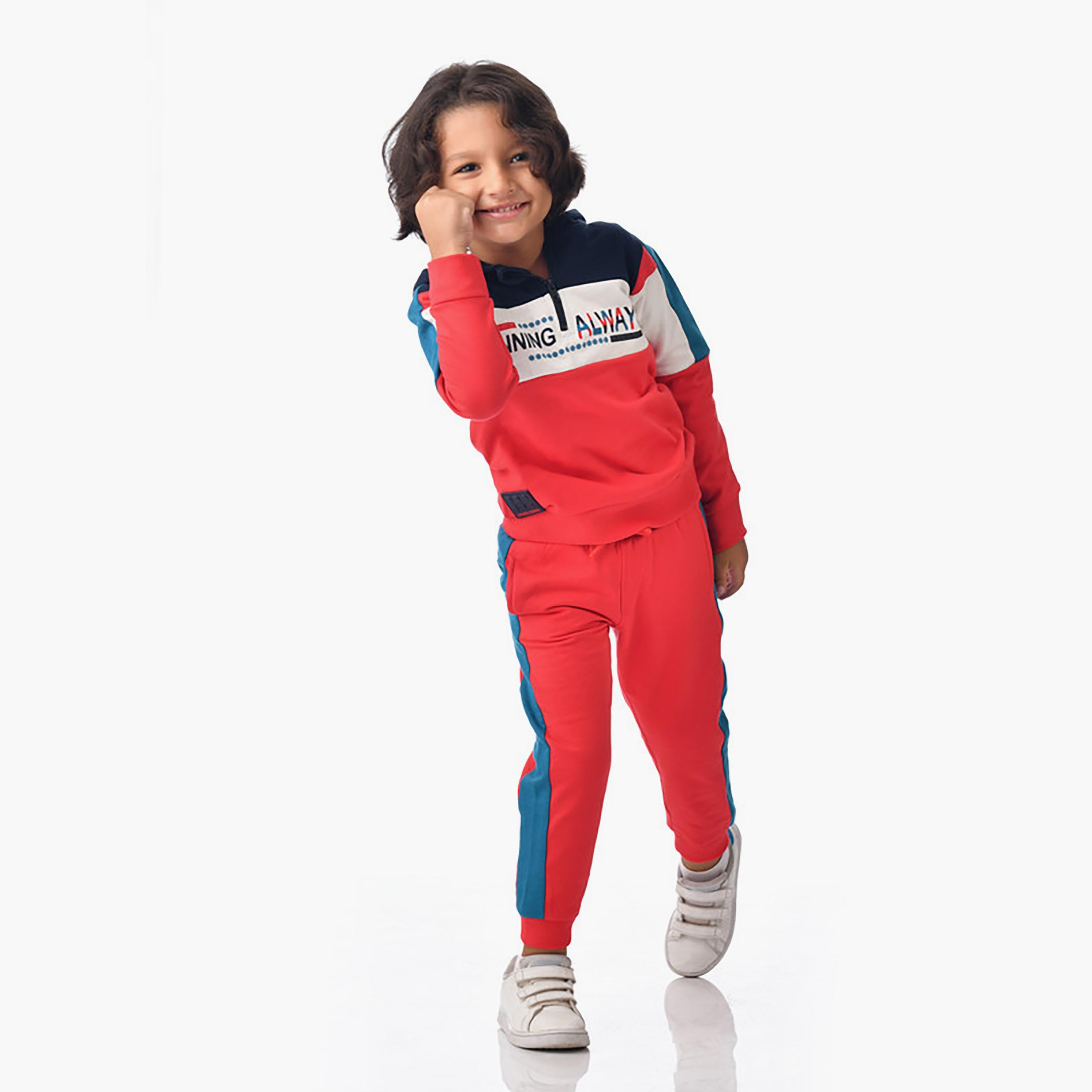 Victor and Jane 2-Piece Printed Long Sleeves Hoodie with Joggers-baby-boys-clothing-winterwear-setsandcoords-image-3