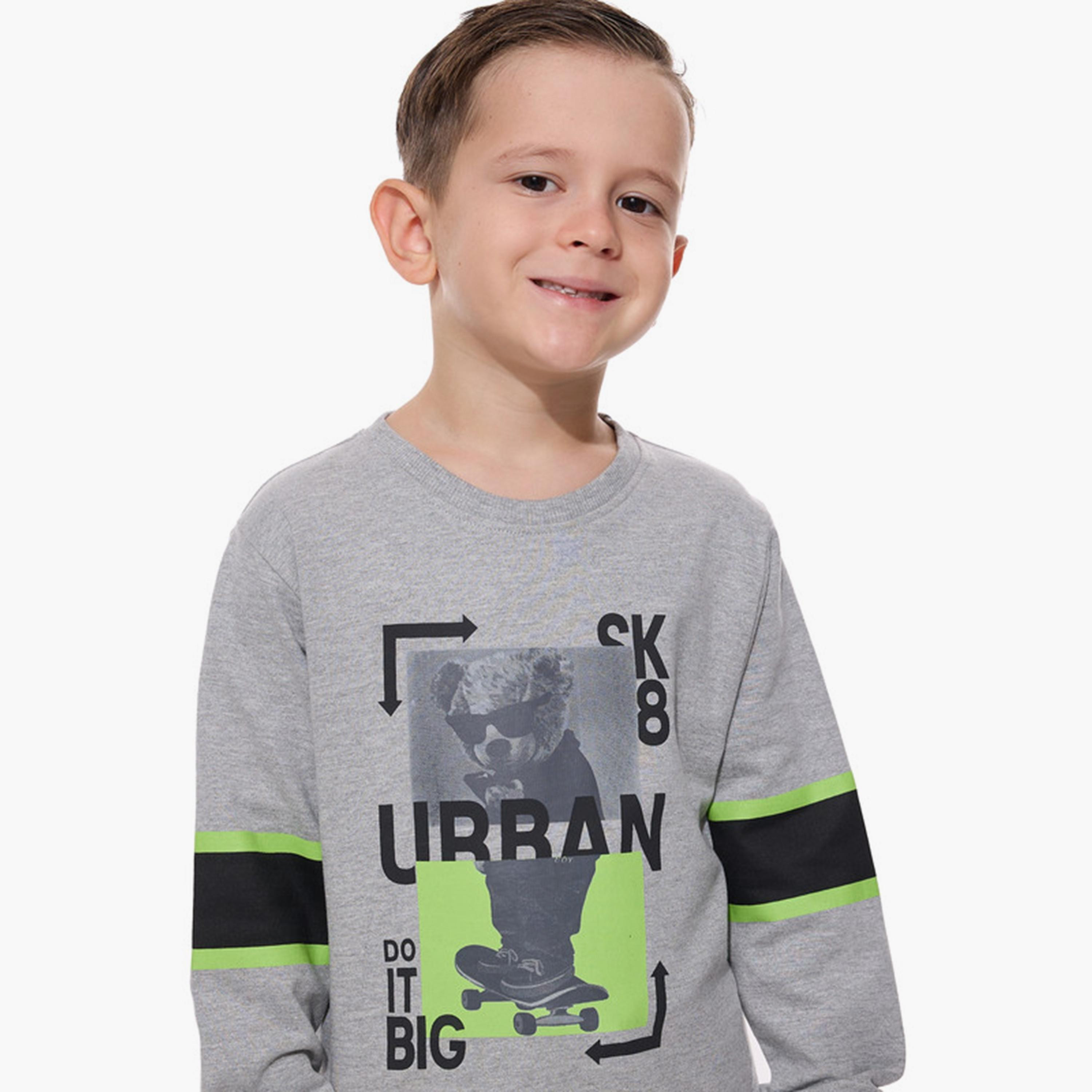 سويت شيرت مطبوع بأكمام طويلة مع بنطال ركض قطعتين من فيكتور اندجين-baby-boys-clothing-winterwear-setsandcoords-image-4