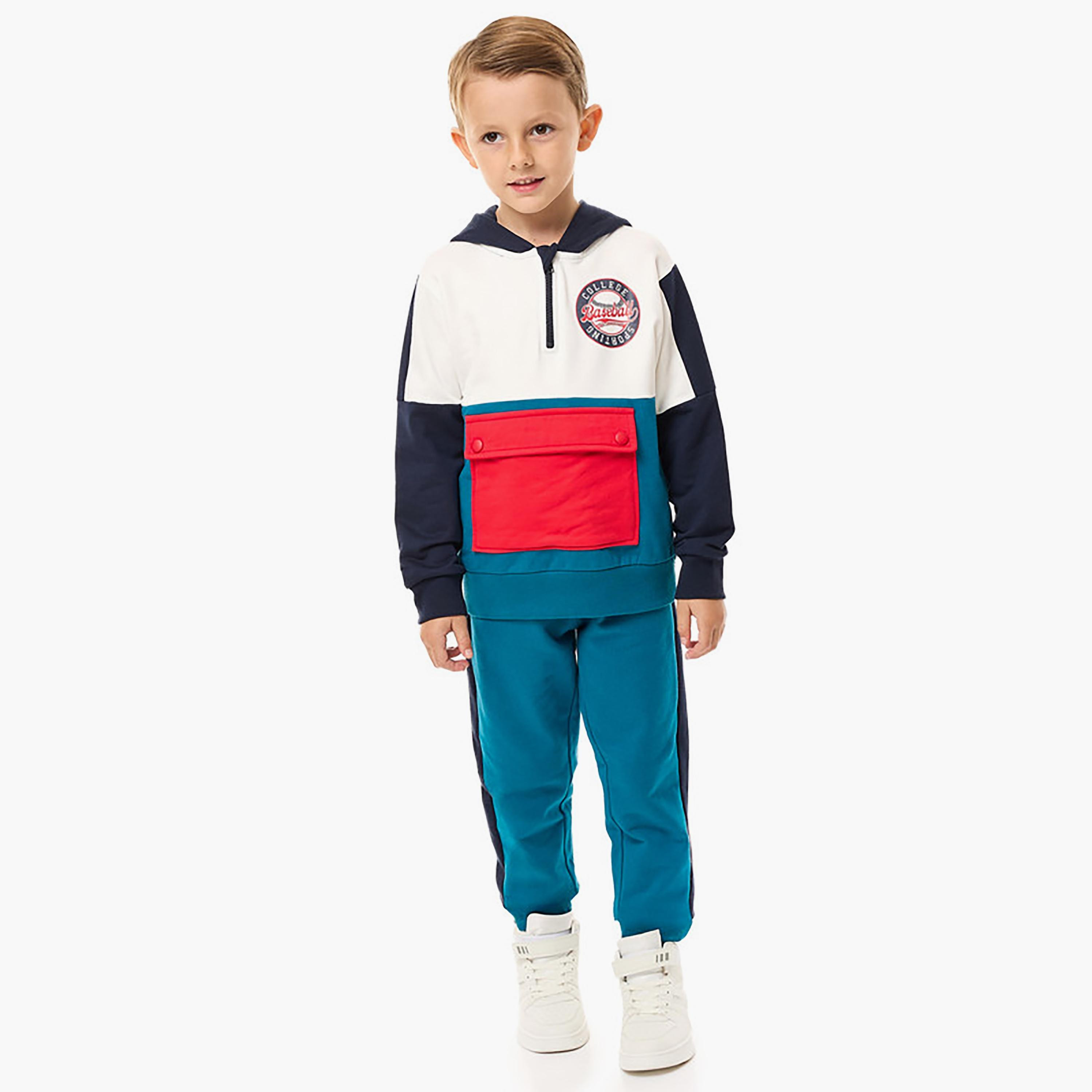 Victor and Jane 2-Piece Printed Long Sleeves Hoodie with Joggers-baby-boys-clothing-winterwear-setsandcoords-image-3