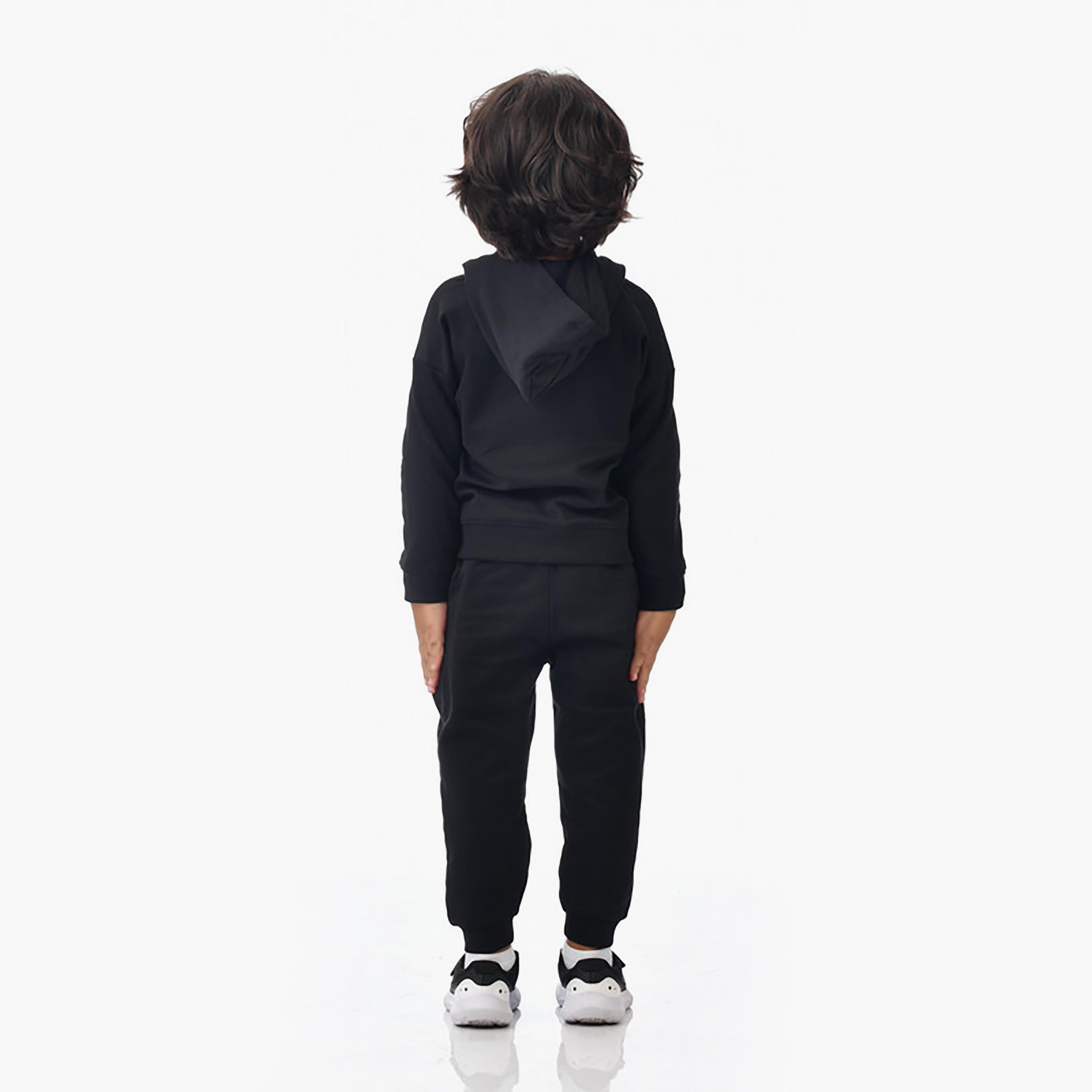 هودي بأكمام طويلة مطبوع مع بنطلون ركض قطعتين من فيكتور اند جين-boys-clothing-setsandcoords-image-4