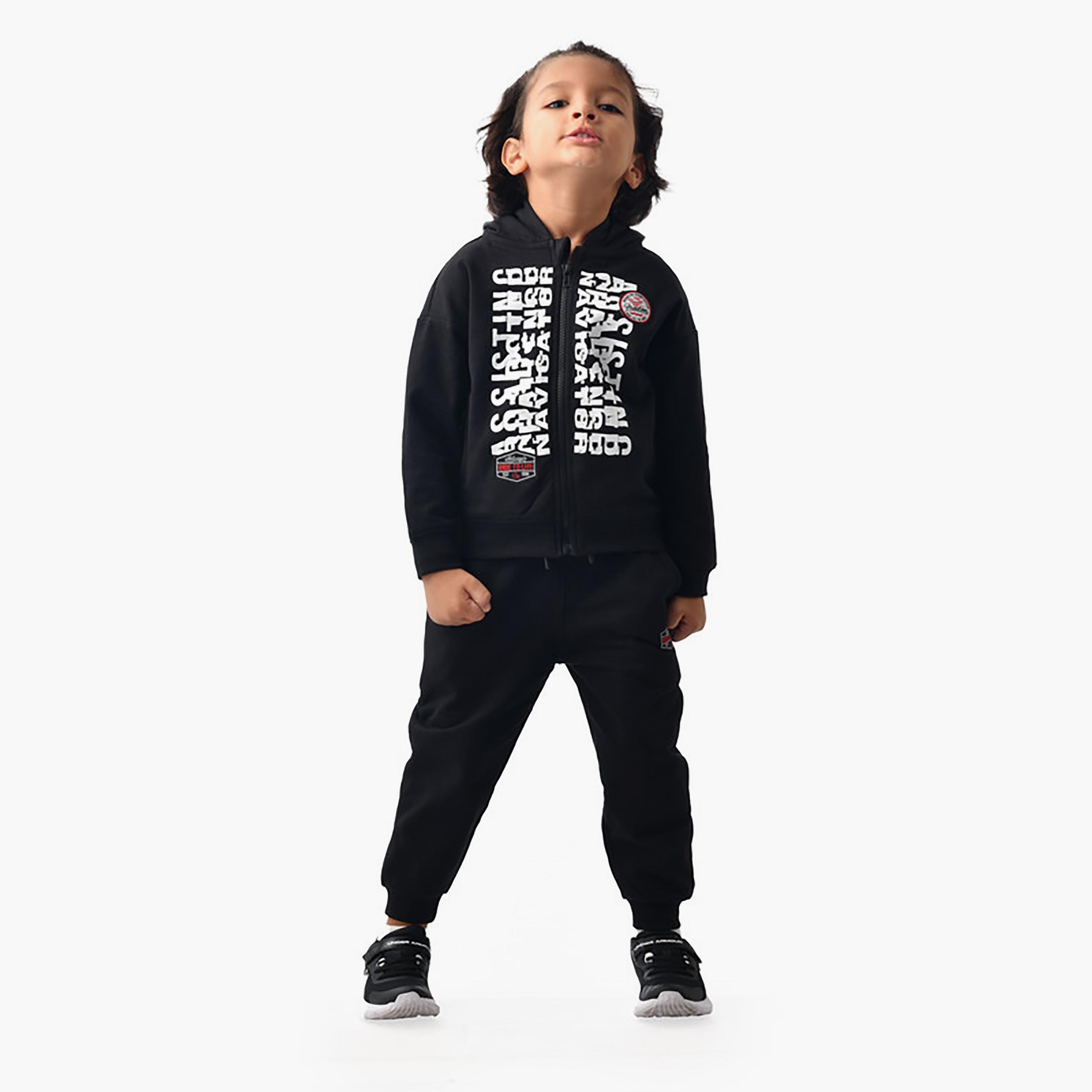 Victor and Jane 2-Piece Printed Long Sleeves Hoodie with Joggers-boys-clothing-setsandcoords-image-6