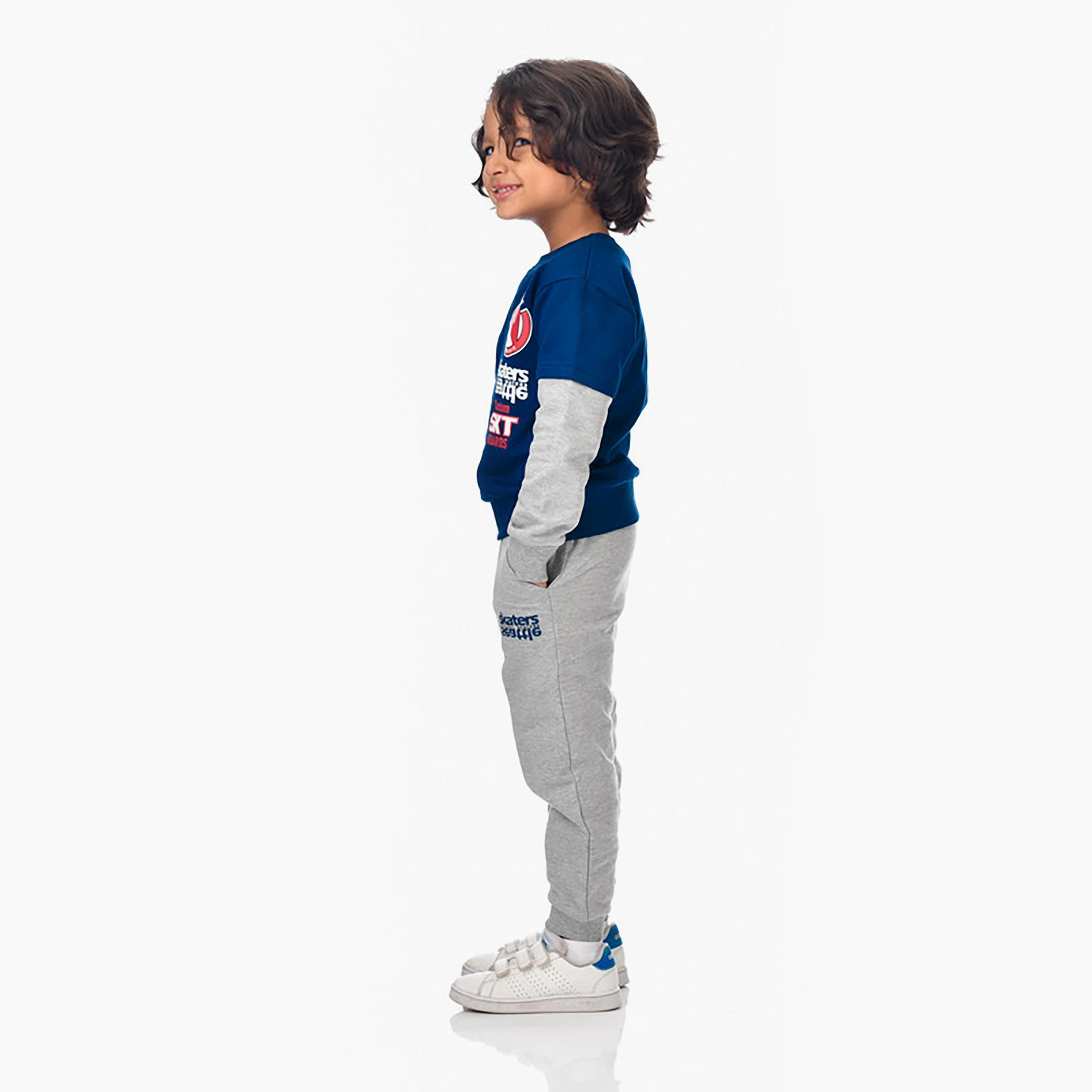 Victor and Jane 2-Piece Printed Long Sleeves Sweatshirt with Joggers-baby-boys-clothing-winterwear-setsandcoords-image-3