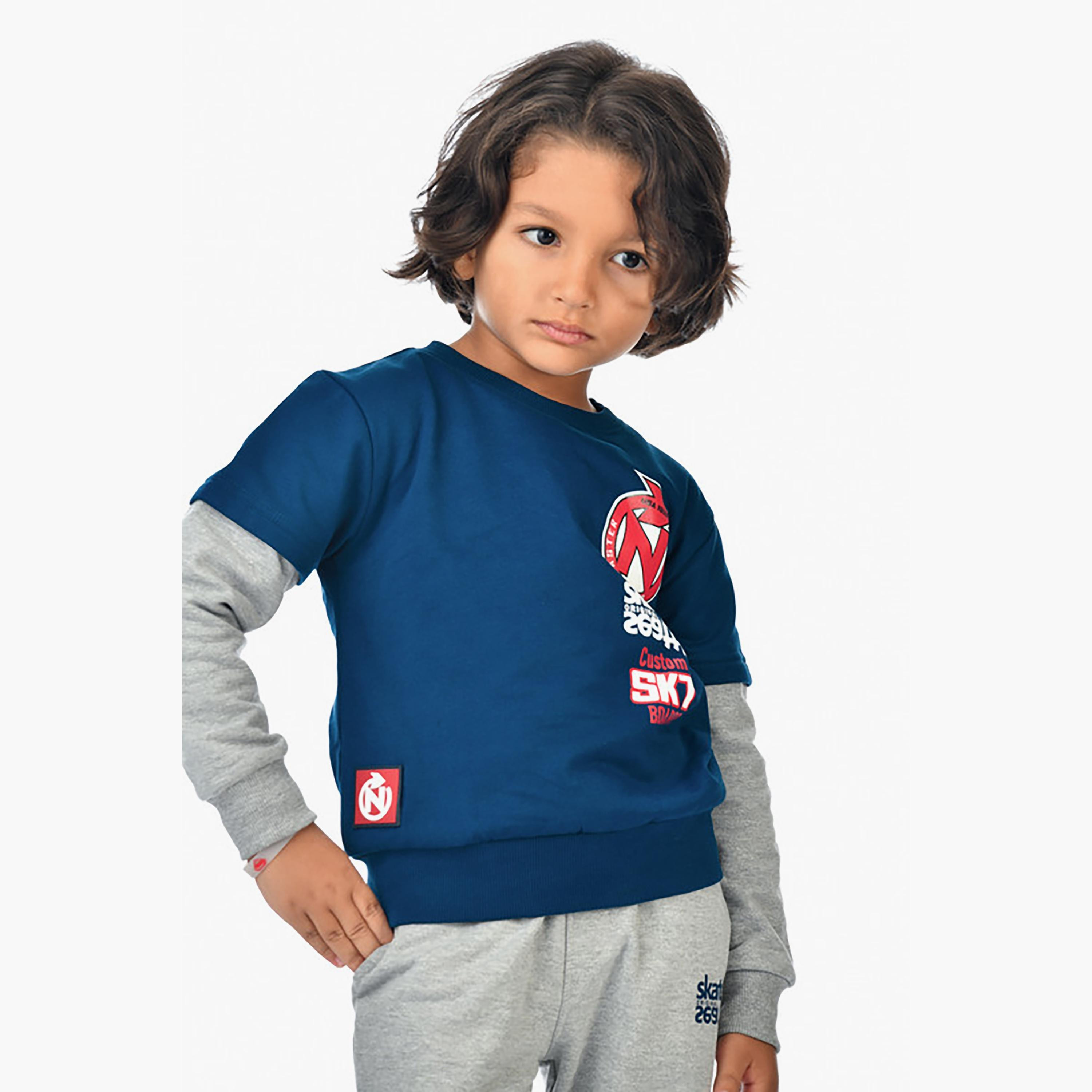 Victor and Jane 2-Piece Printed Long Sleeves Sweatshirt with Joggers-baby-boys-clothing-winterwear-setsandcoords-image-5