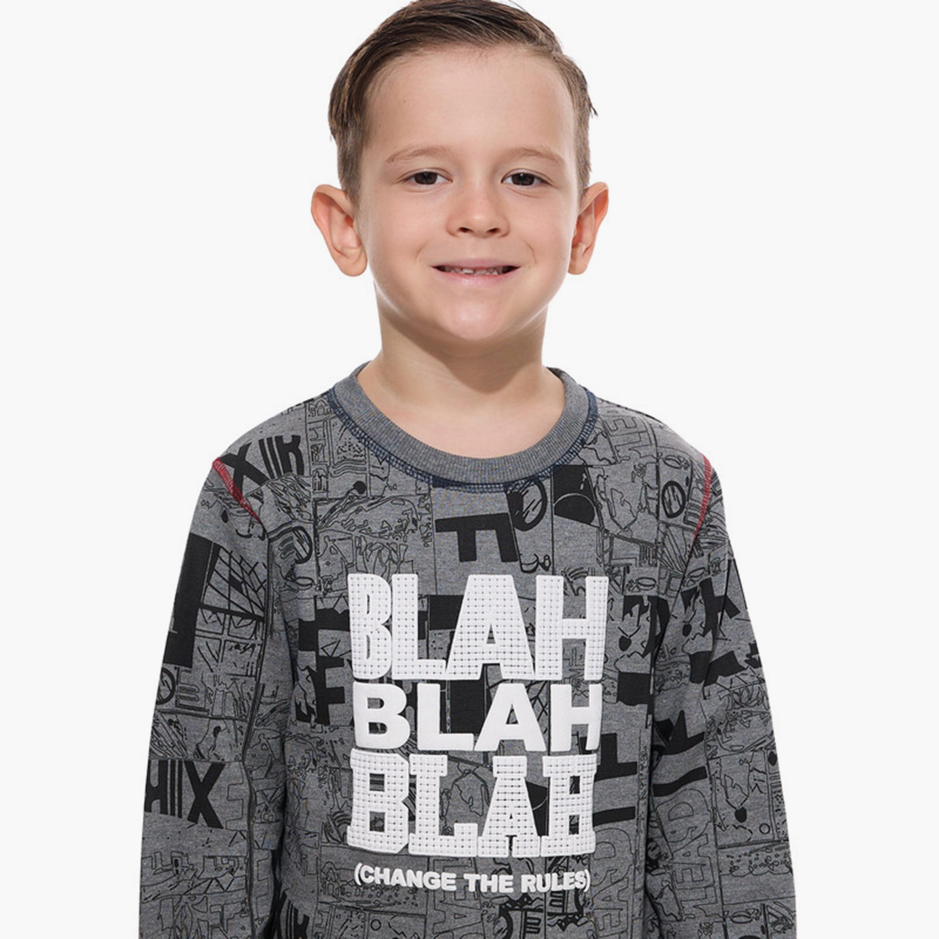 سويت شيرت مطبوع بأكمام طويلة مع بنطال ركض قطعتين من فيكتور اندجين-baby-boys-clothing-winterwear-setsandcoords-image-4