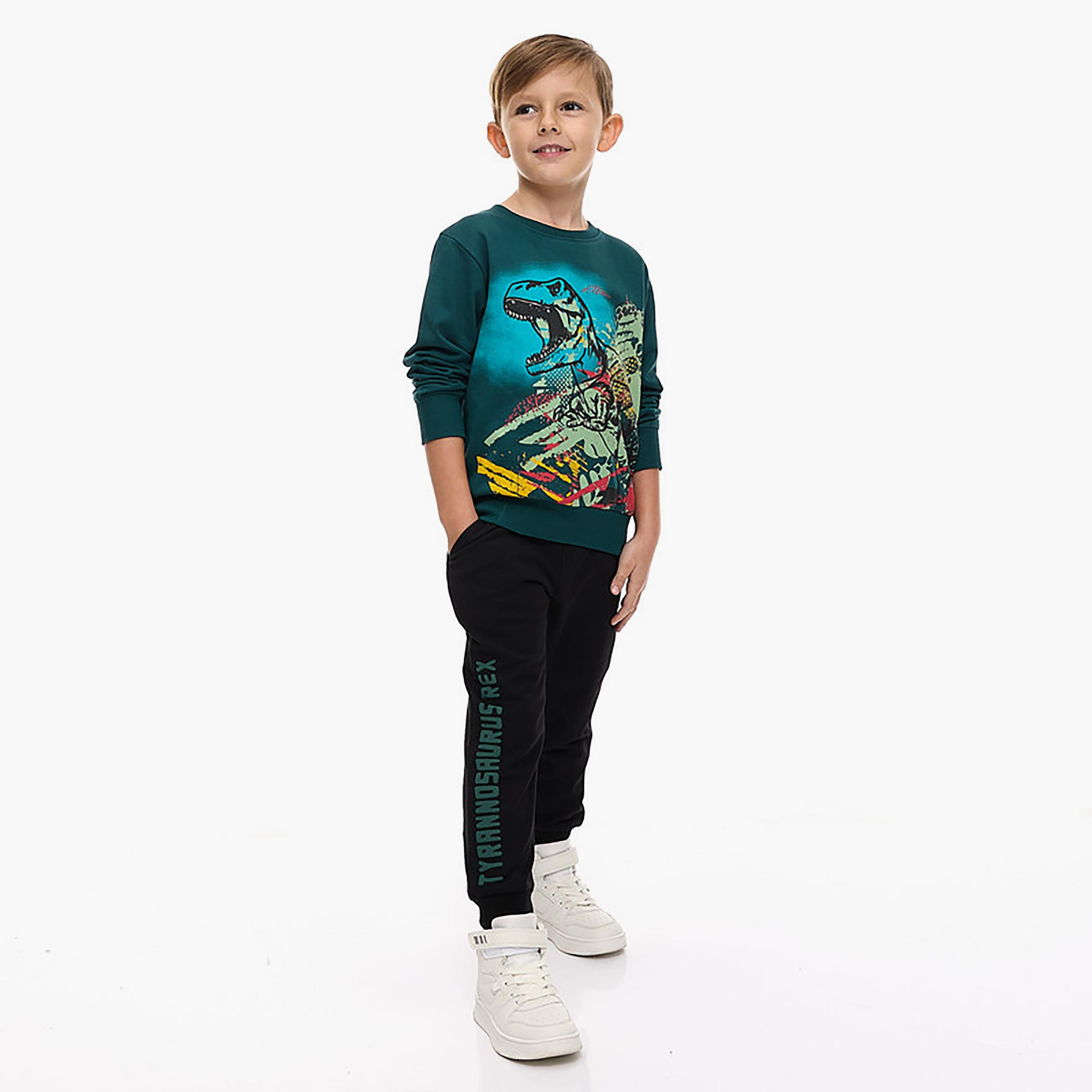 Victor and Jane 2-Piece Printed Long Sleeves Sweatshirt with Joggers-baby-boys-clothing-winterwear-setsandcoords-image-1