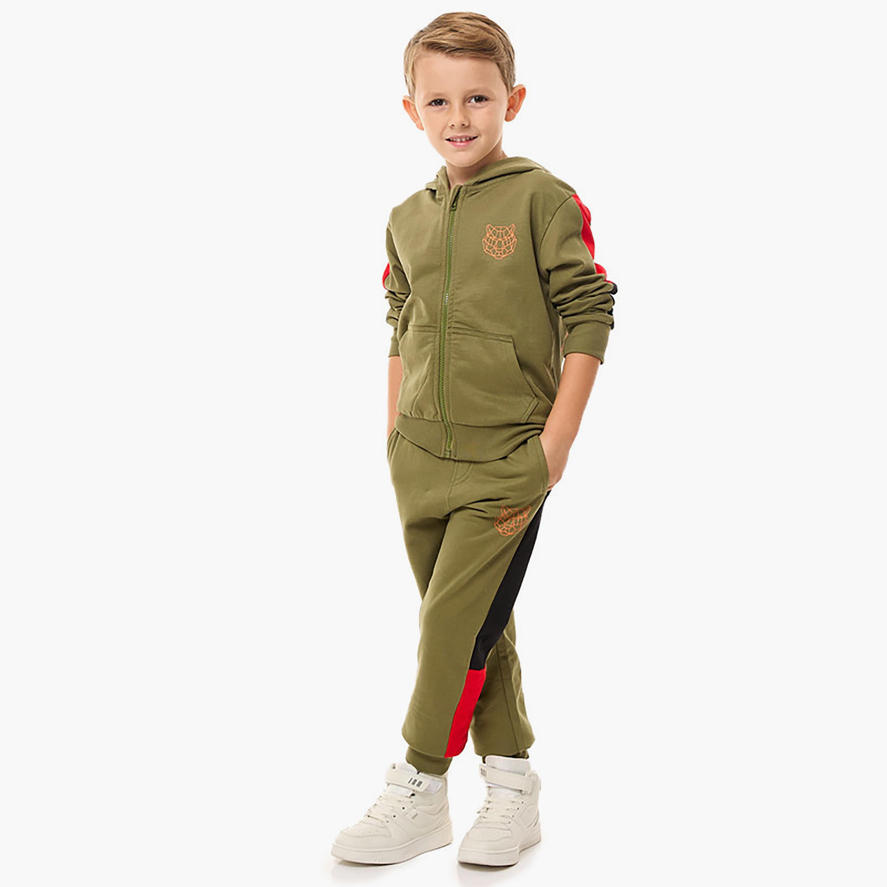 Victor and Jane 2-Piece Printed Long Sleeves Hoodie with Joggers-cpkids-clothing-boys-winterwear-sets-image-2