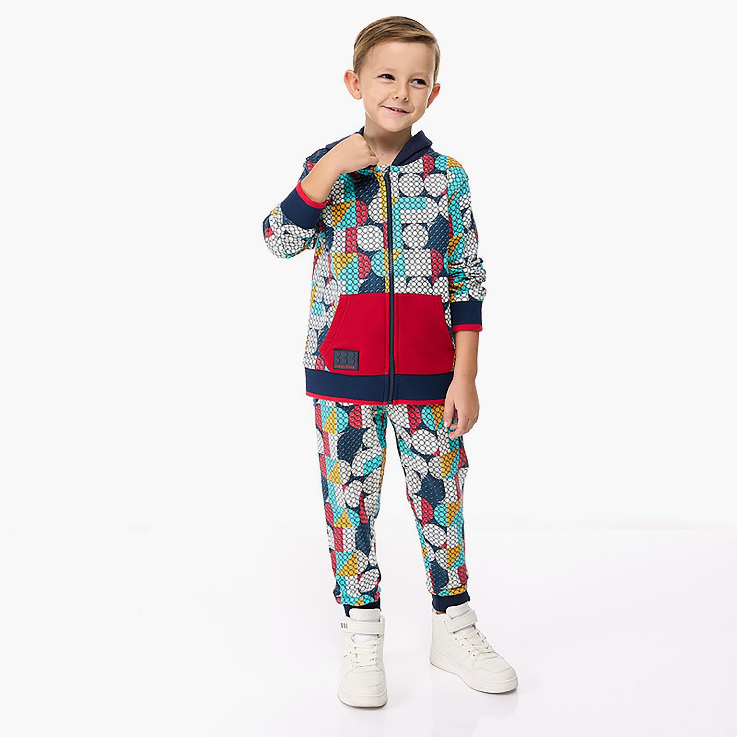 Victor and Jane 2-Piece Printed Long Sleeves Hoodie with Joggers-baby-boys-clothing-winterwear-setsandcoords-image-2