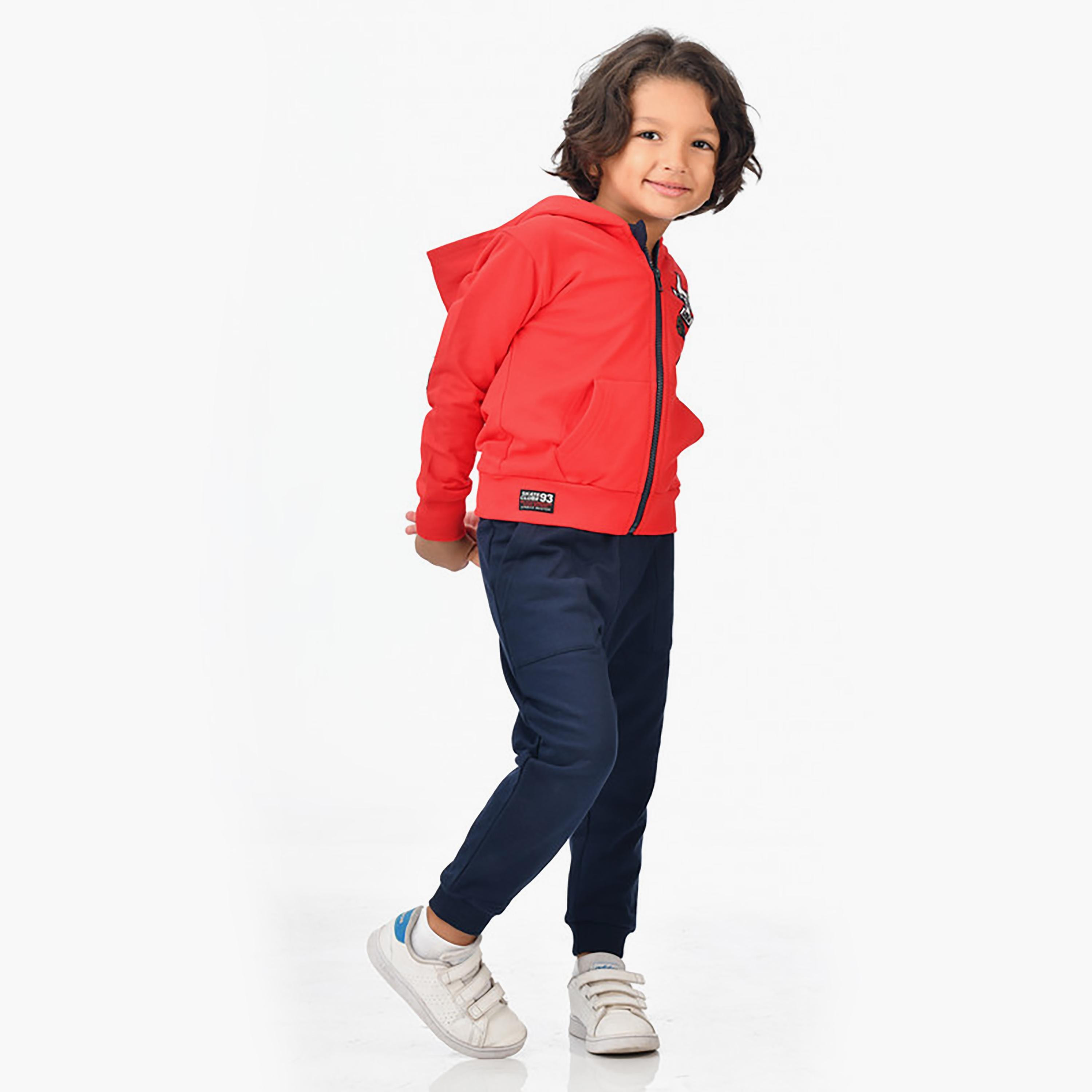 Victor and Jane 2-Piece Printed Long Sleeves Hoodie with Joggers-baby-boys-clothing-winterwear-setsandcoords-image-3