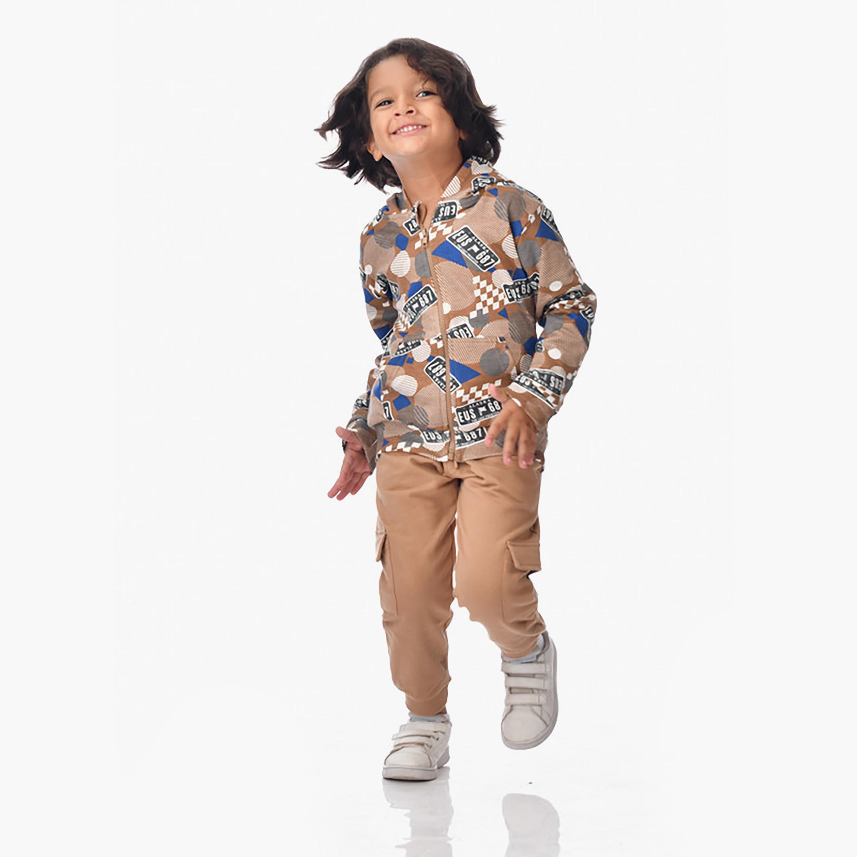 Victor and Jane 2-Piece Printed Long Sleeves Hoodie with Joggers-baby-boys-clothing-winterwear-setsandcoords-image-2