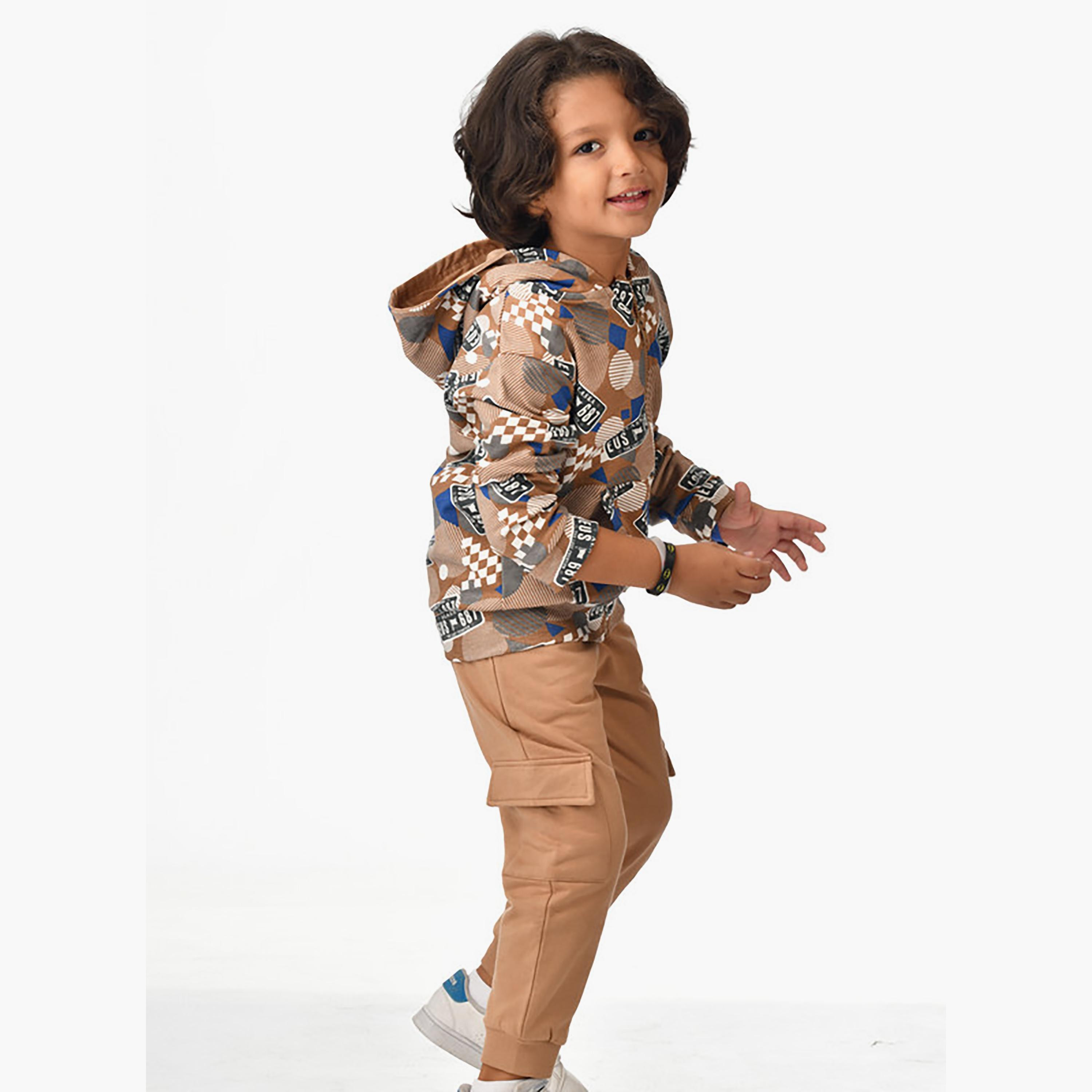 Victor and Jane 2-Piece Printed Long Sleeves Hoodie with Joggers-baby-boys-clothing-winterwear-setsandcoords-image-3