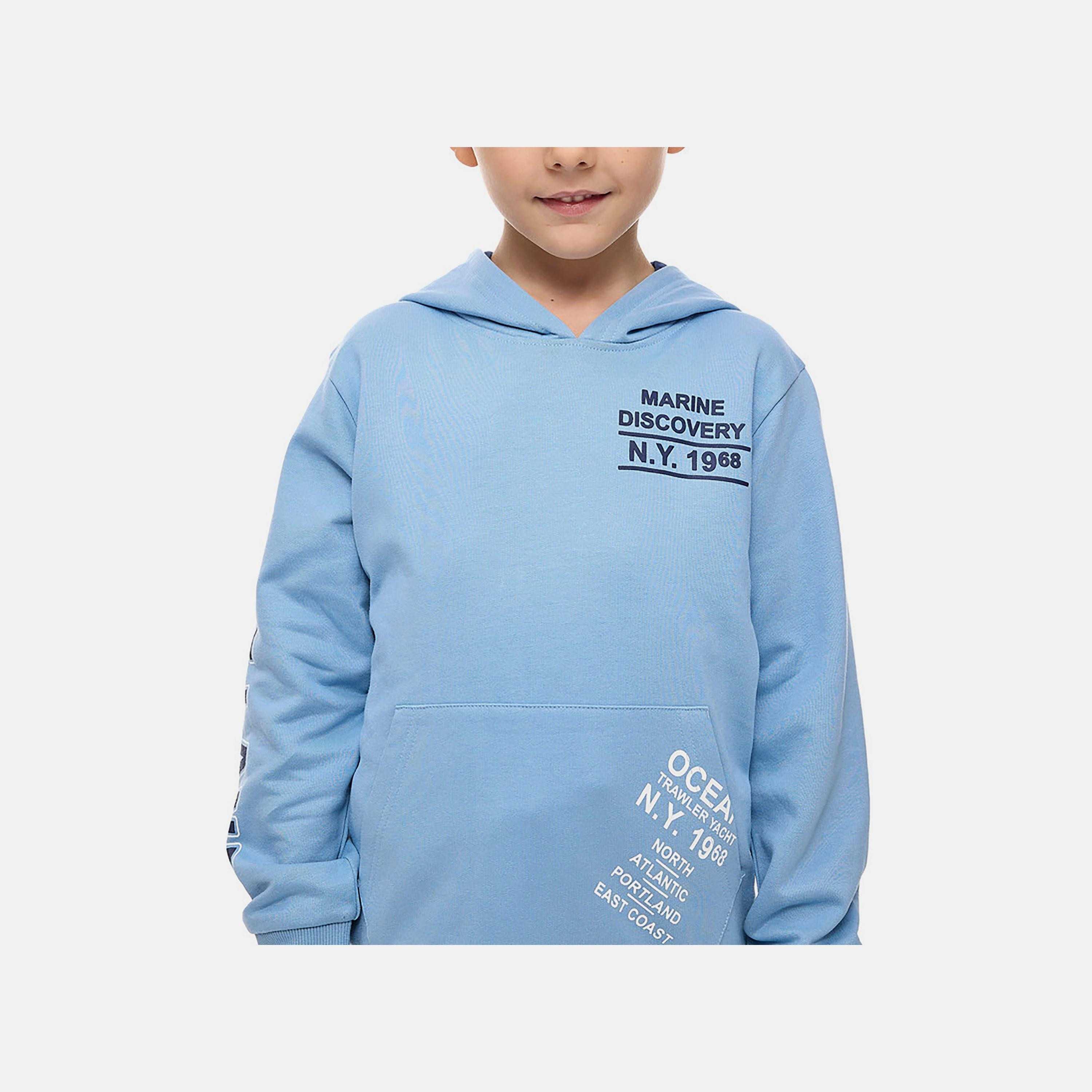 هودي بأكمام طويلة مطبوع مع بنطلون ركض قطعتين من فيكتور اند جين-boys-clothing-setsandcoords-image-5