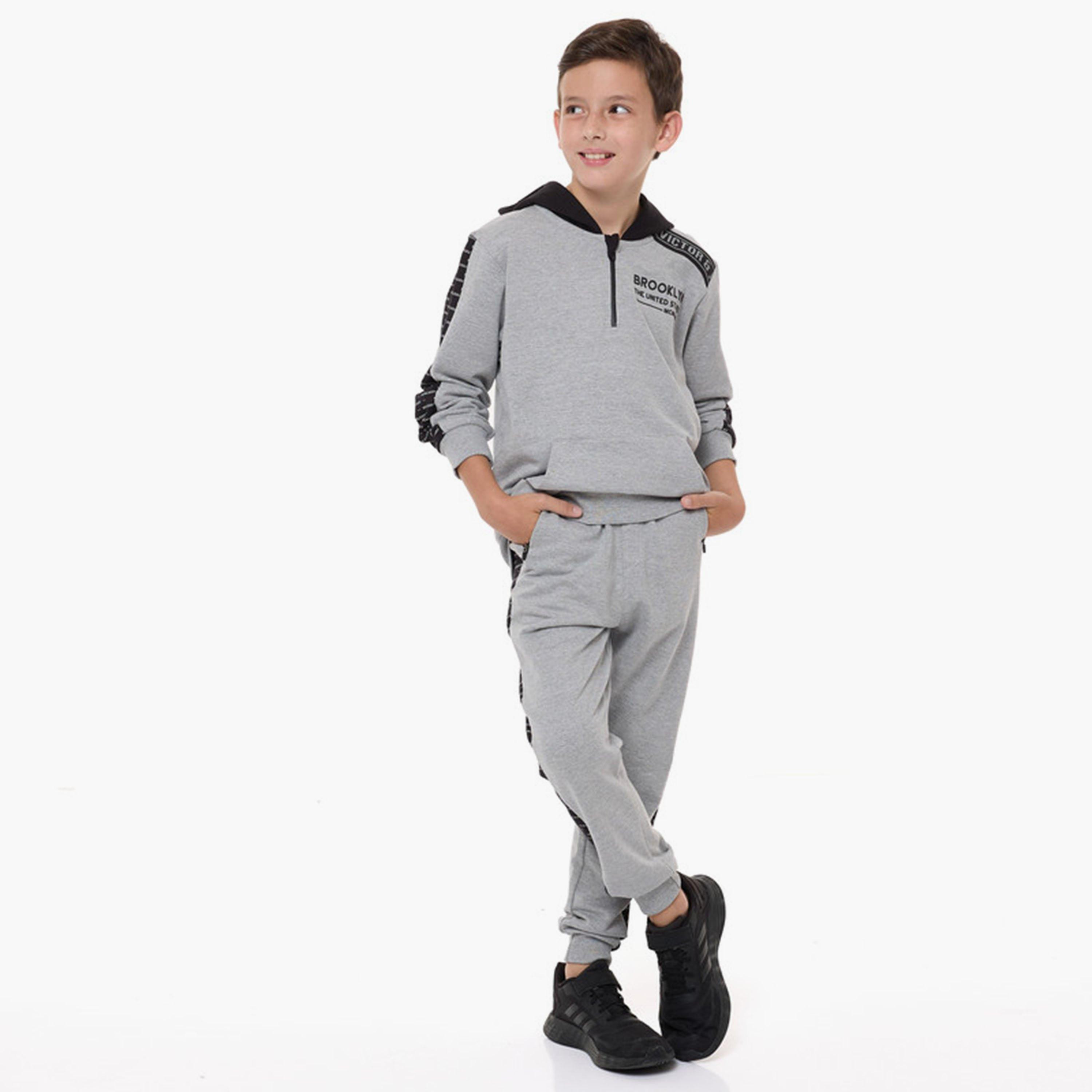 Victor and Jane 2-Piece Printed Long Sleeves Jacket with Joggers-baby-boys-clothing-winterwear-setsandcoords-image-1