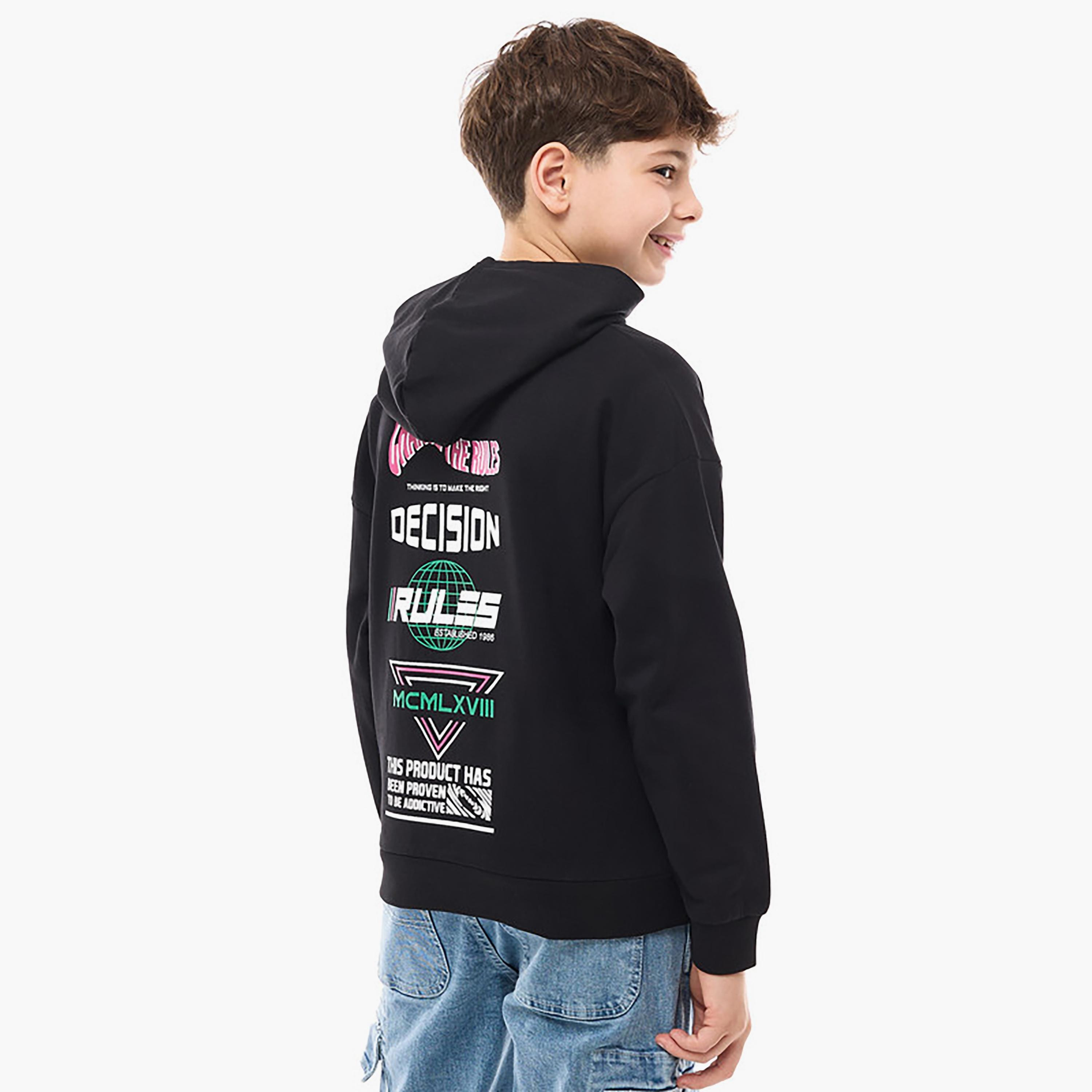 هودي بأكمام طويلة مطبوع من فيكتور اند جين-boys-clothing-sweatshirts-image-3
