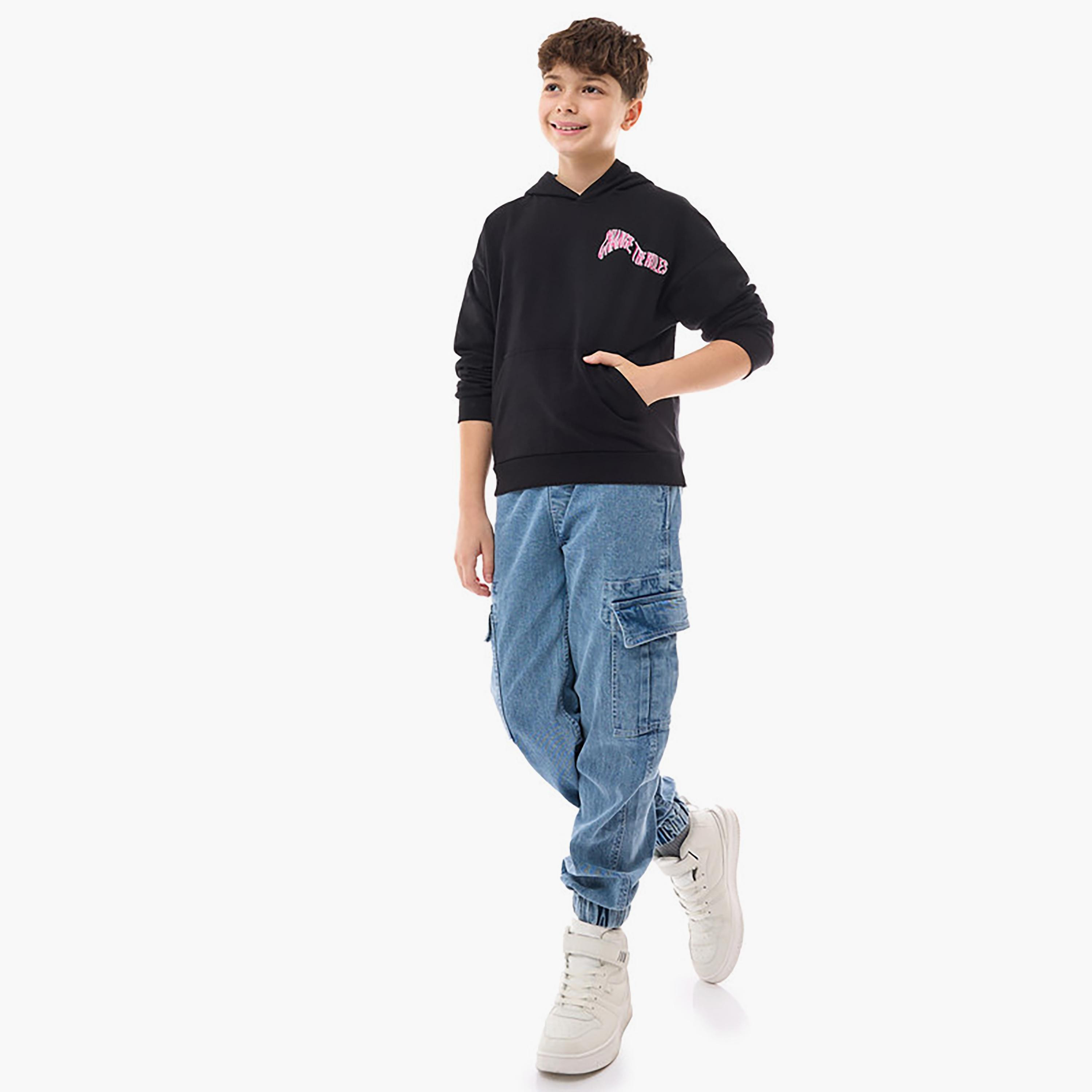 هودي بأكمام طويلة مطبوع من فيكتور اند جين-boys-clothing-sweatshirts-image-4