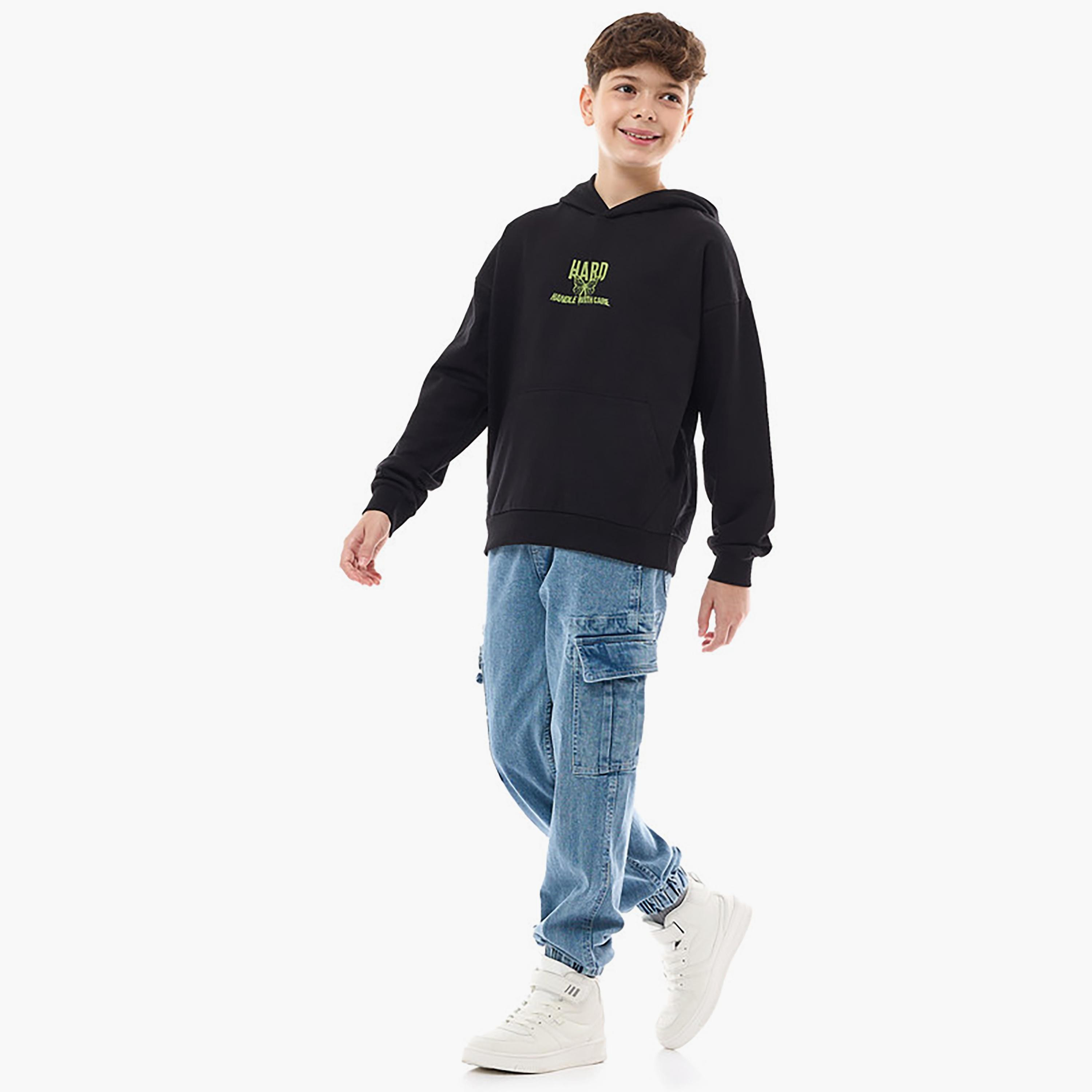 هودي بأكمام طويلة مطبوع من فيكتور اند جين-boys-clothing-sweatshirts-image-4