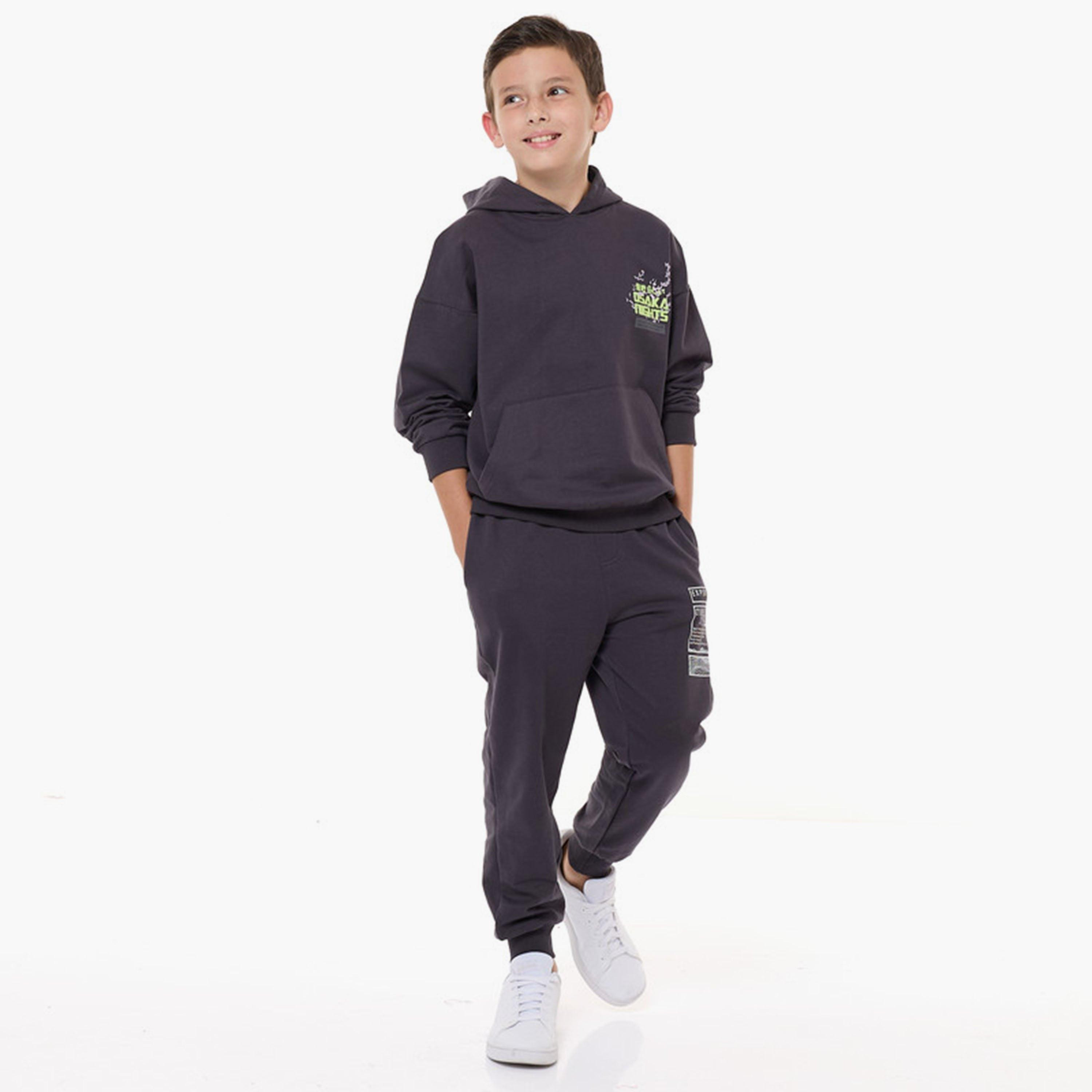 هودي بأكمام طويلة مطبوع من فيكتور اند جين-boys-clothing-sweatshirts-image-1