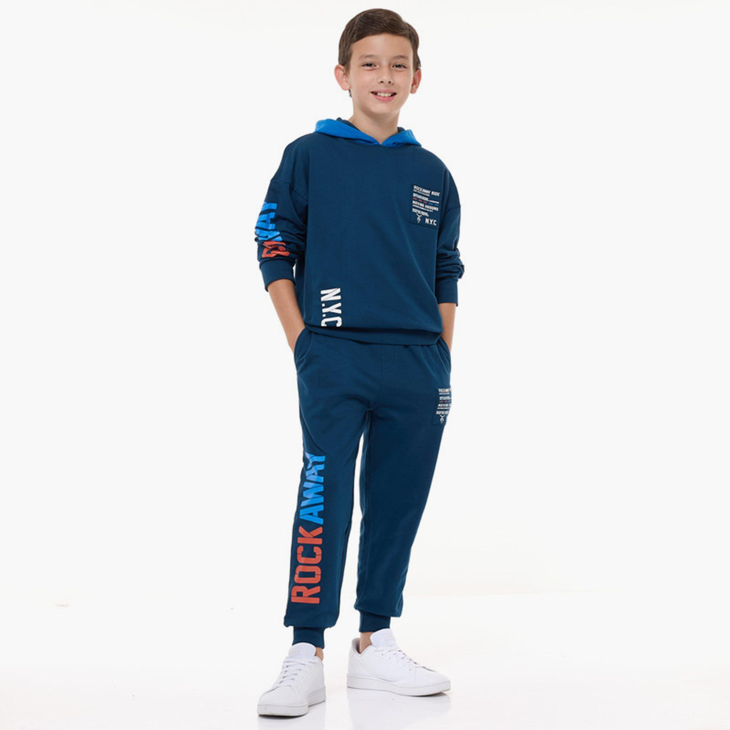 Victor and Jane 2-Piece Printed Long Sleeves Hoodie with Joggers-boys-clothing-setsandcoords-image-1
