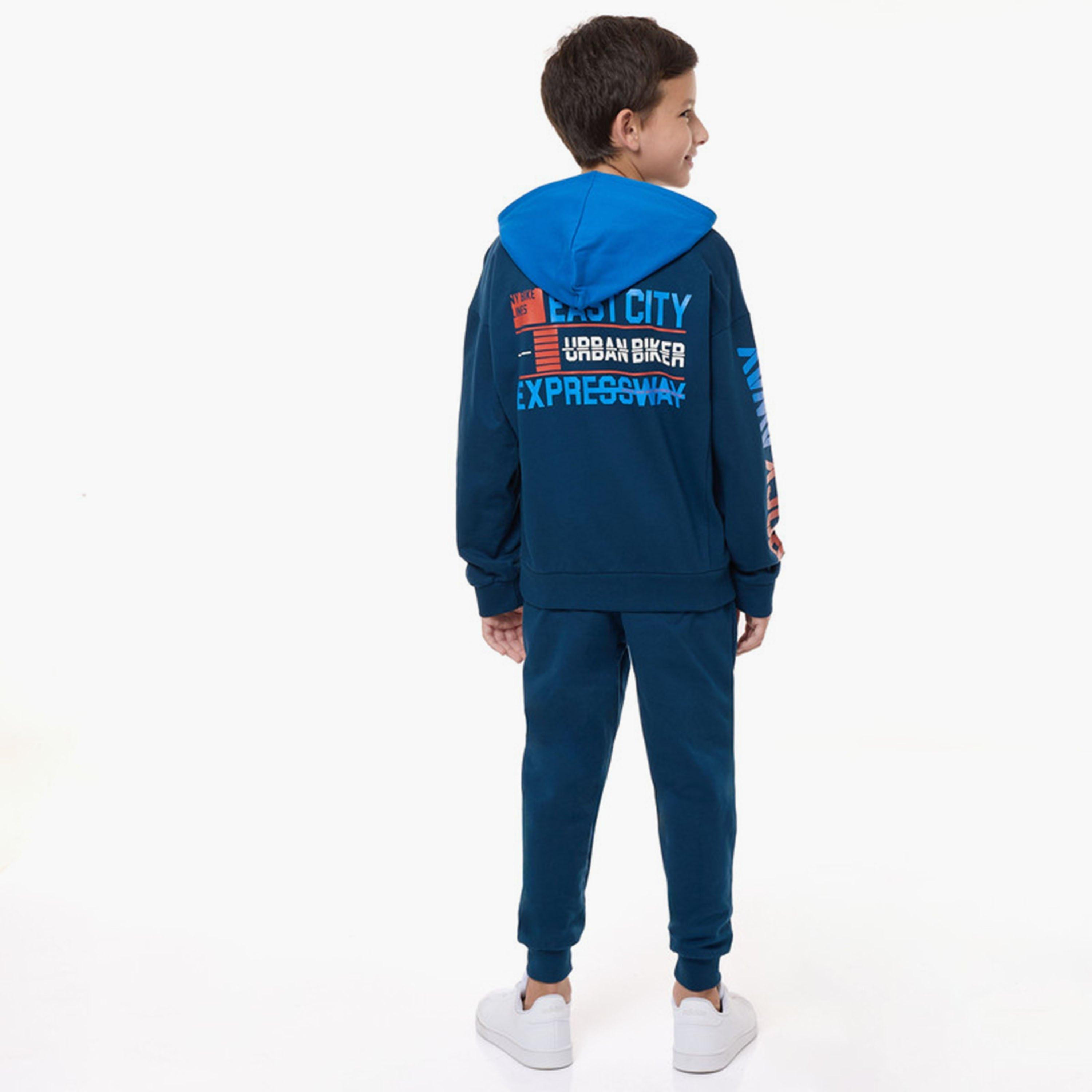 Victor and Jane 2-Piece Printed Long Sleeves Hoodie with Joggers-boys-clothing-setsandcoords-image-3