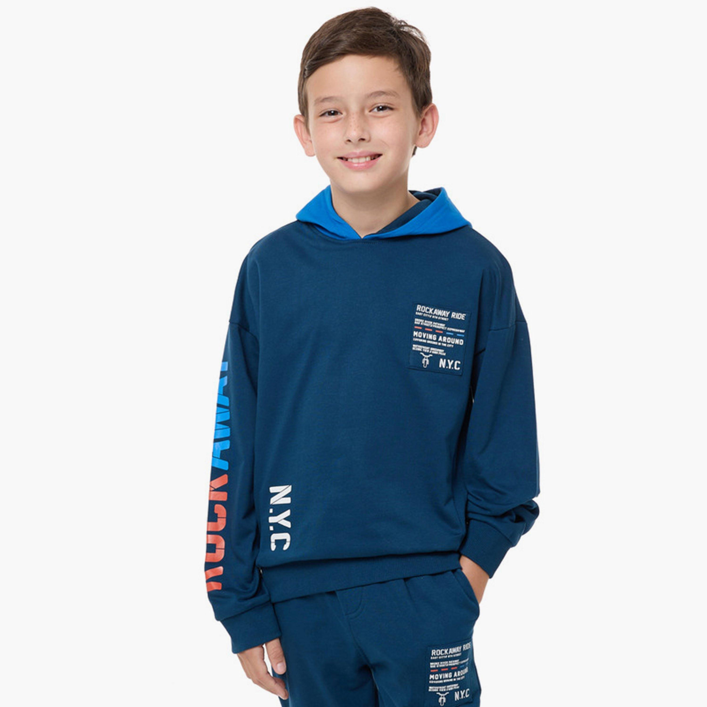 Victor and Jane 2-Piece Printed Long Sleeves Hoodie with Joggers-boys-clothing-setsandcoords-image-4