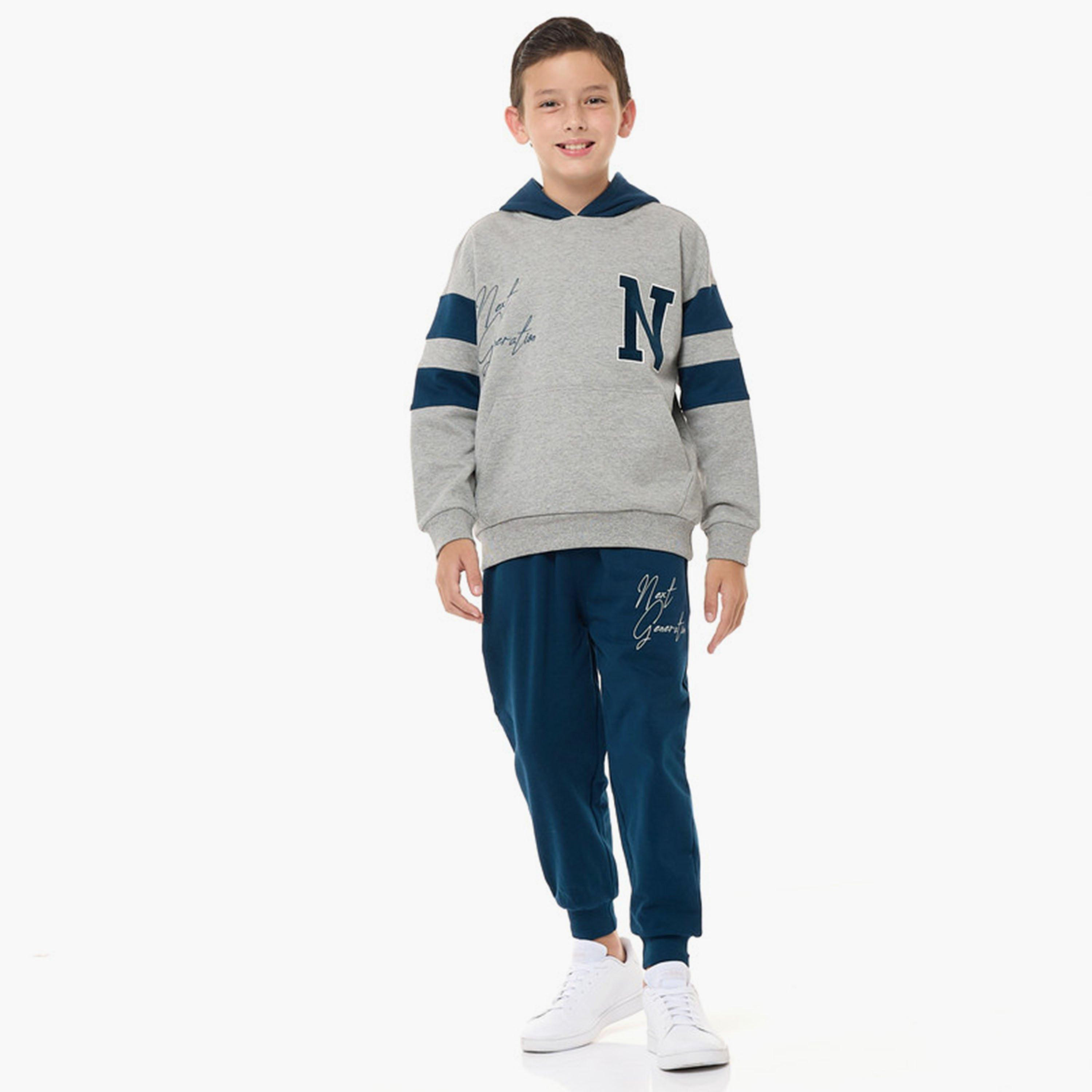 Victor and Jane 2-Piece Printed Long Sleeves Hoodie with Joggers-baby-boys-clothing-winterwear-setsandcoords-image-1
