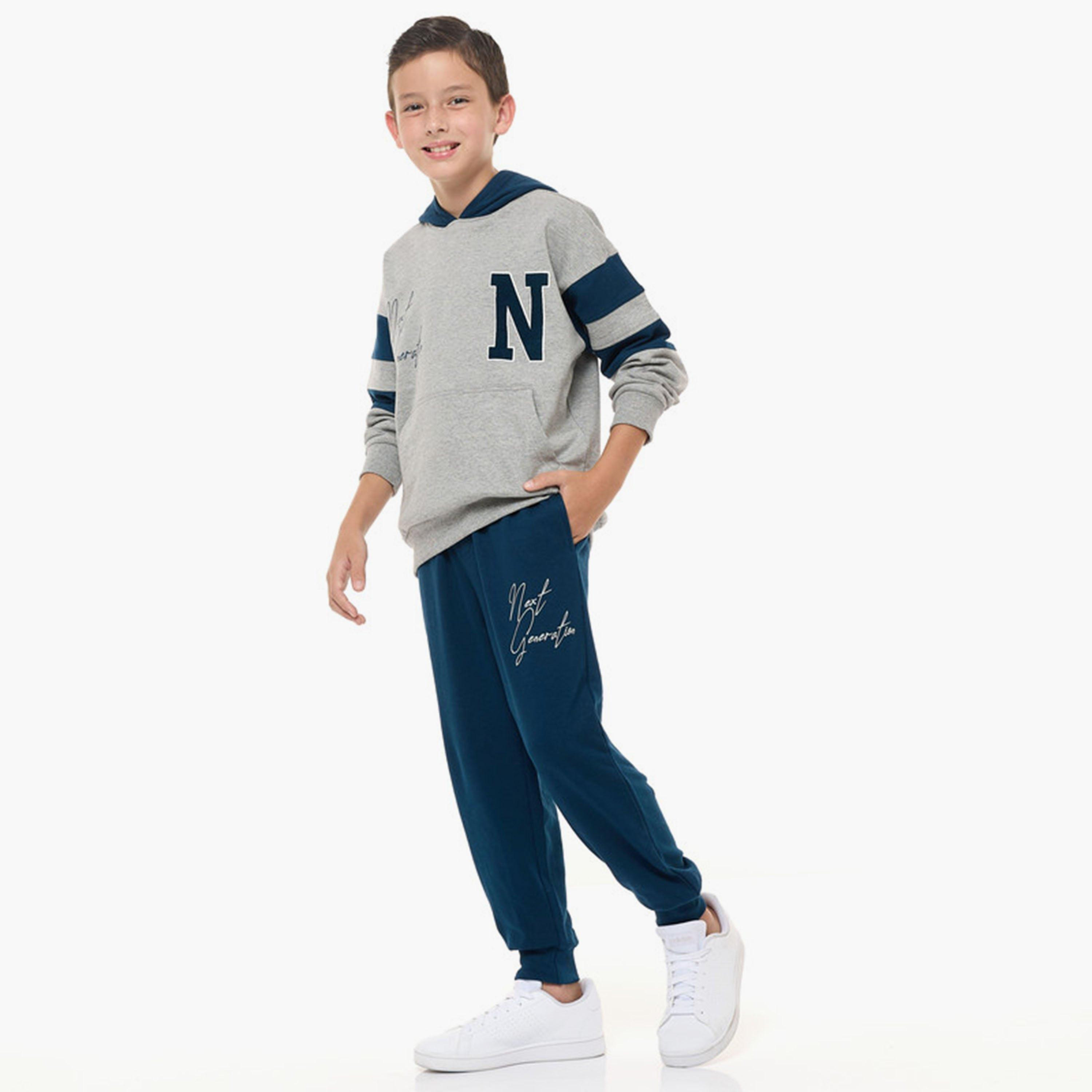 Victor and Jane 2-Piece Printed Long Sleeves Hoodie with Joggers-baby-boys-clothing-winterwear-setsandcoords-image-2