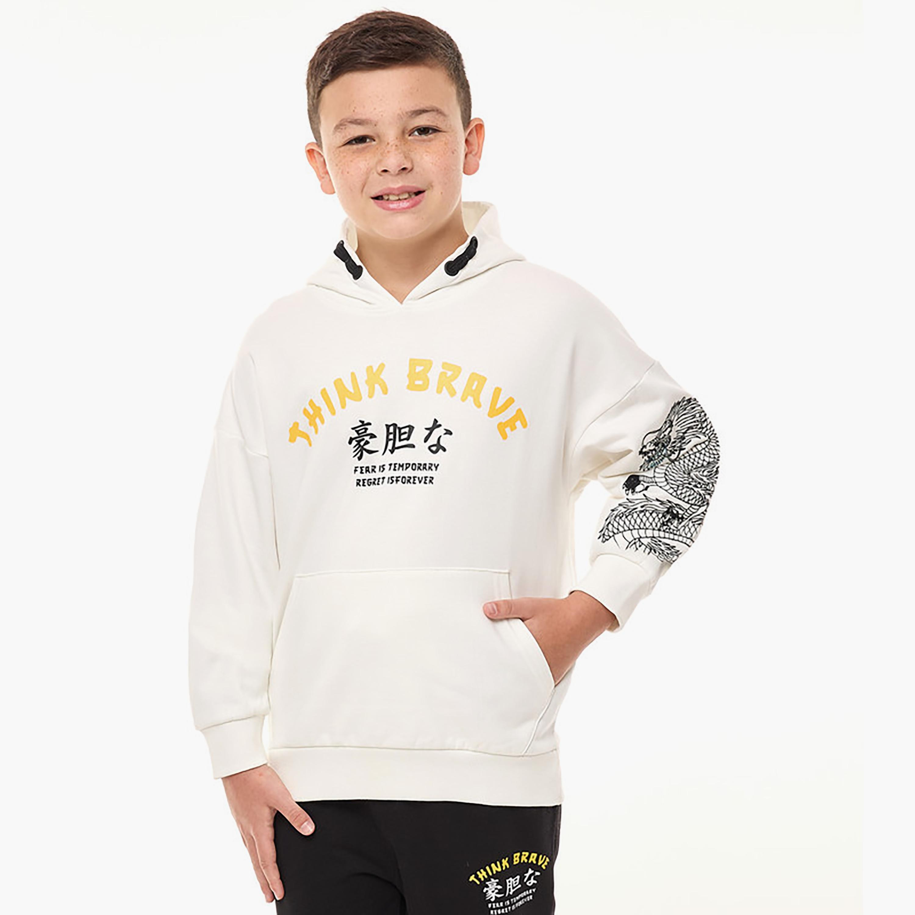 هودي بأكمام طويلة مطبوع مع بنطلون ركض قطعتين من فيكتور اند جين-boys-clothing-setsandcoords-image-4