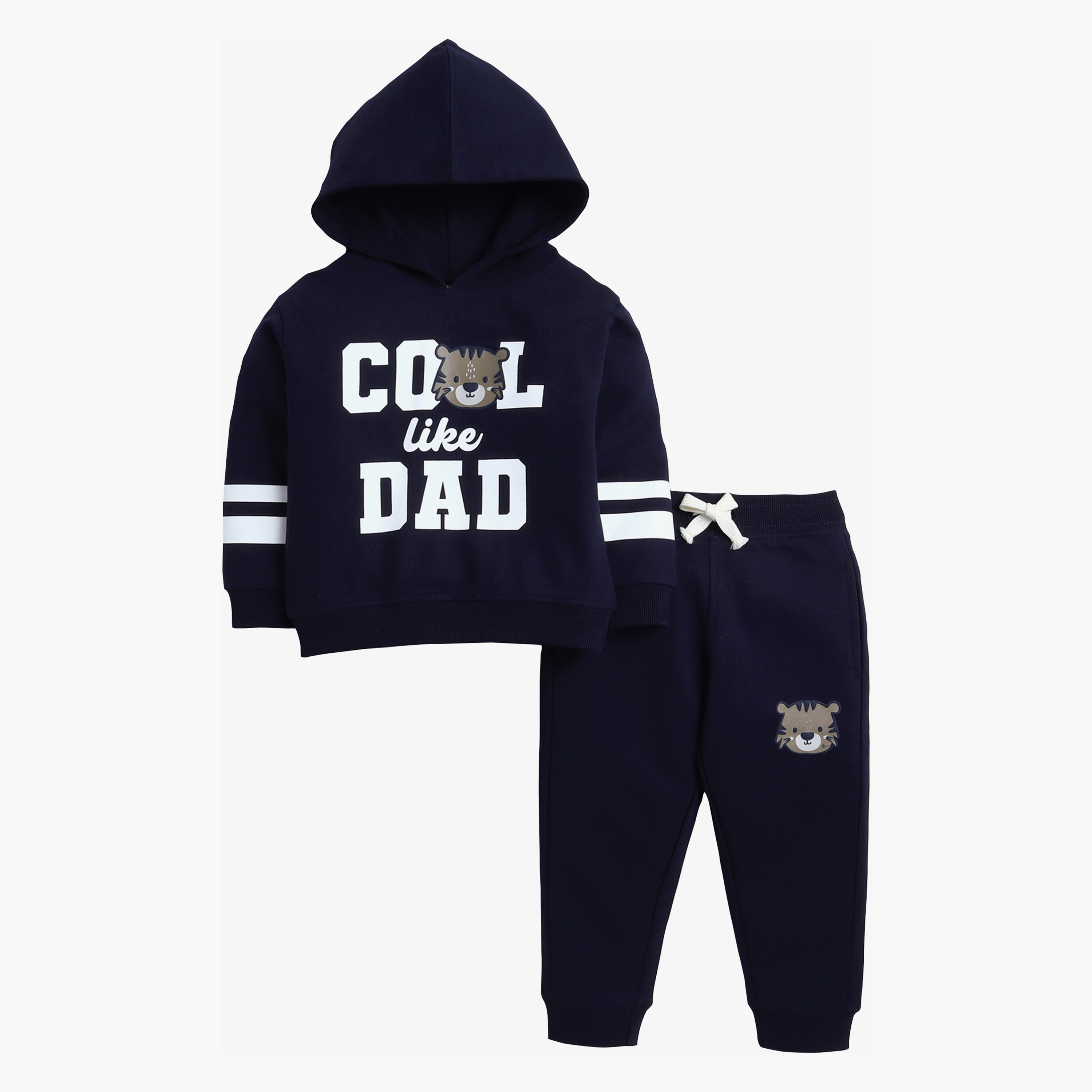 طقم من قطعتين هودي وبنطلون رياضي بطبعة كول لايك داد من فيكتور اند جين-boys-clothing-setsandcoords-image-2