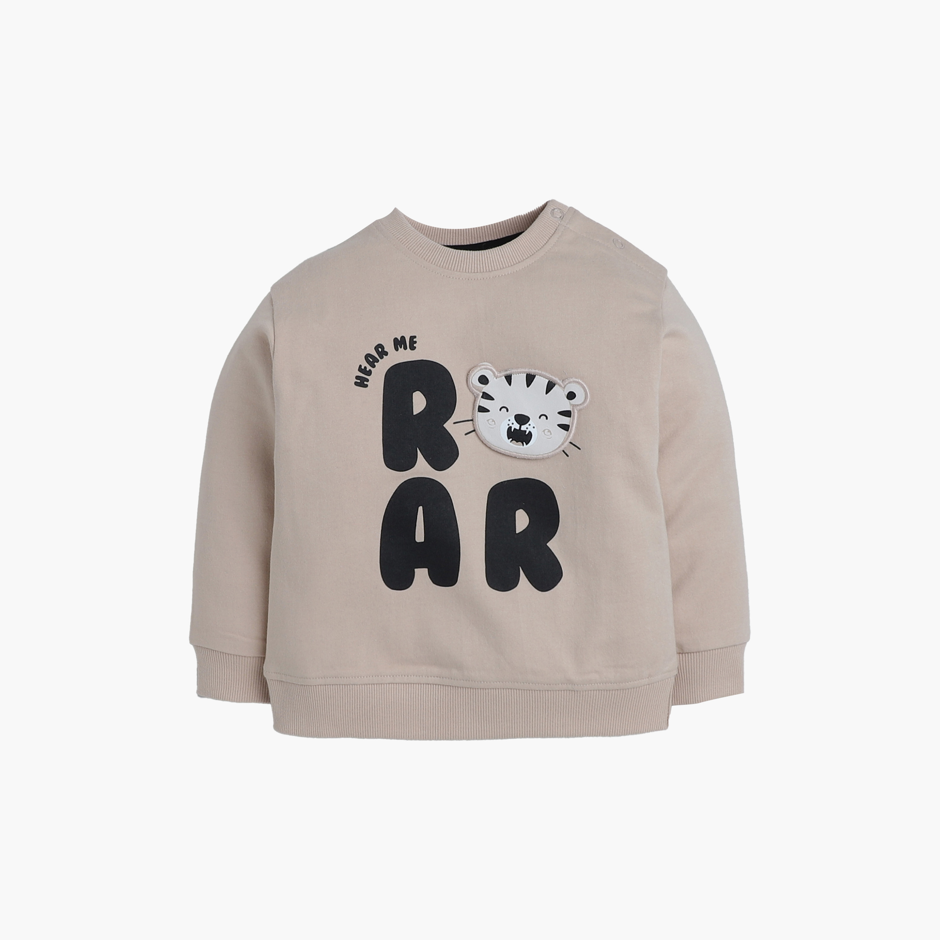 Victor and Jane 2-Piece Hear Me Roar Printed Sweatshirt & Jogger Sets-baby-boys-clothing-winterwear-setsandcoords-image-3