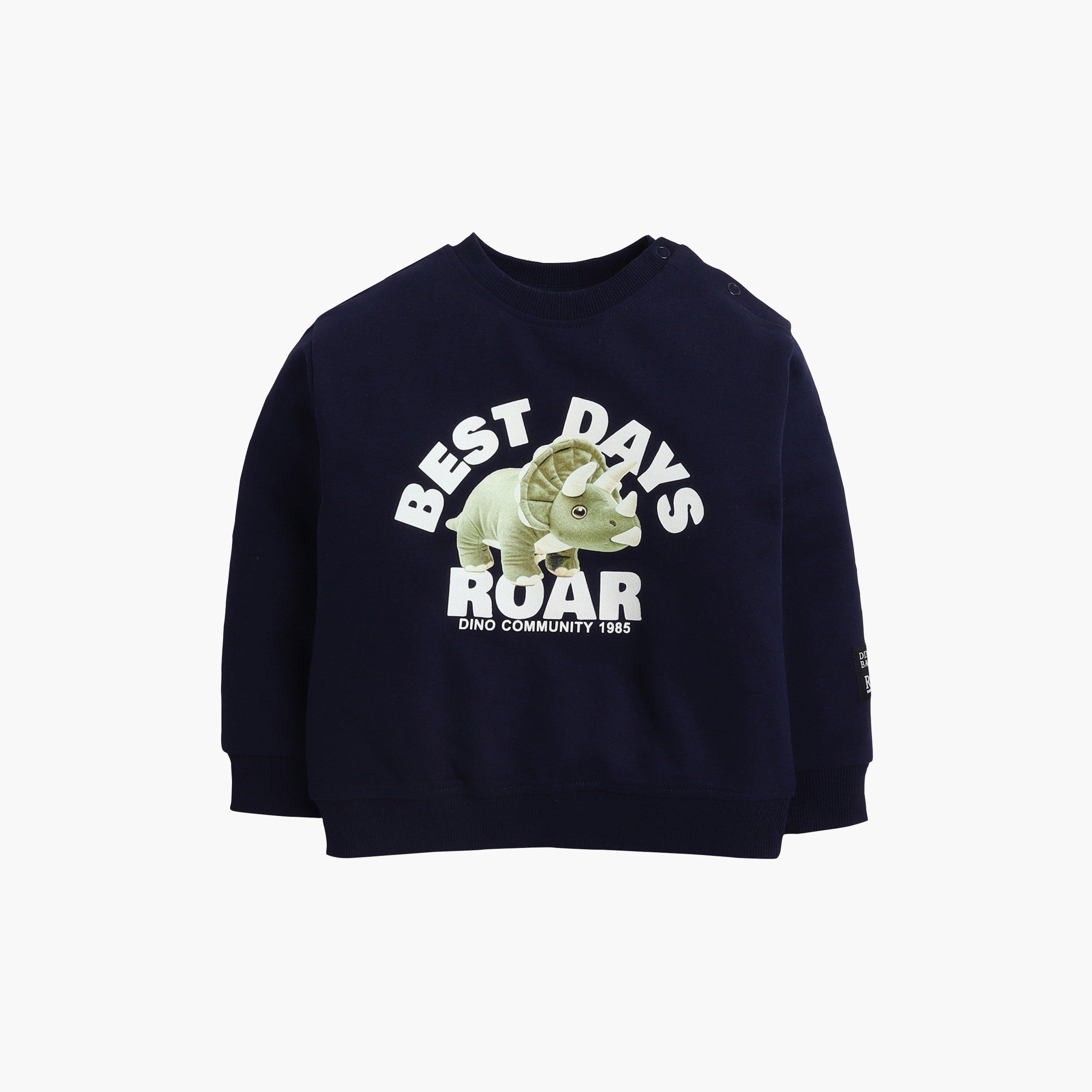 طقم من قطعتين سويت شيرت وبنطلون رياضي بطبعة بيست دايز رور من فيكتور اند جين-baby-boys-clothing-winterwear-setsandcoords-image-3
