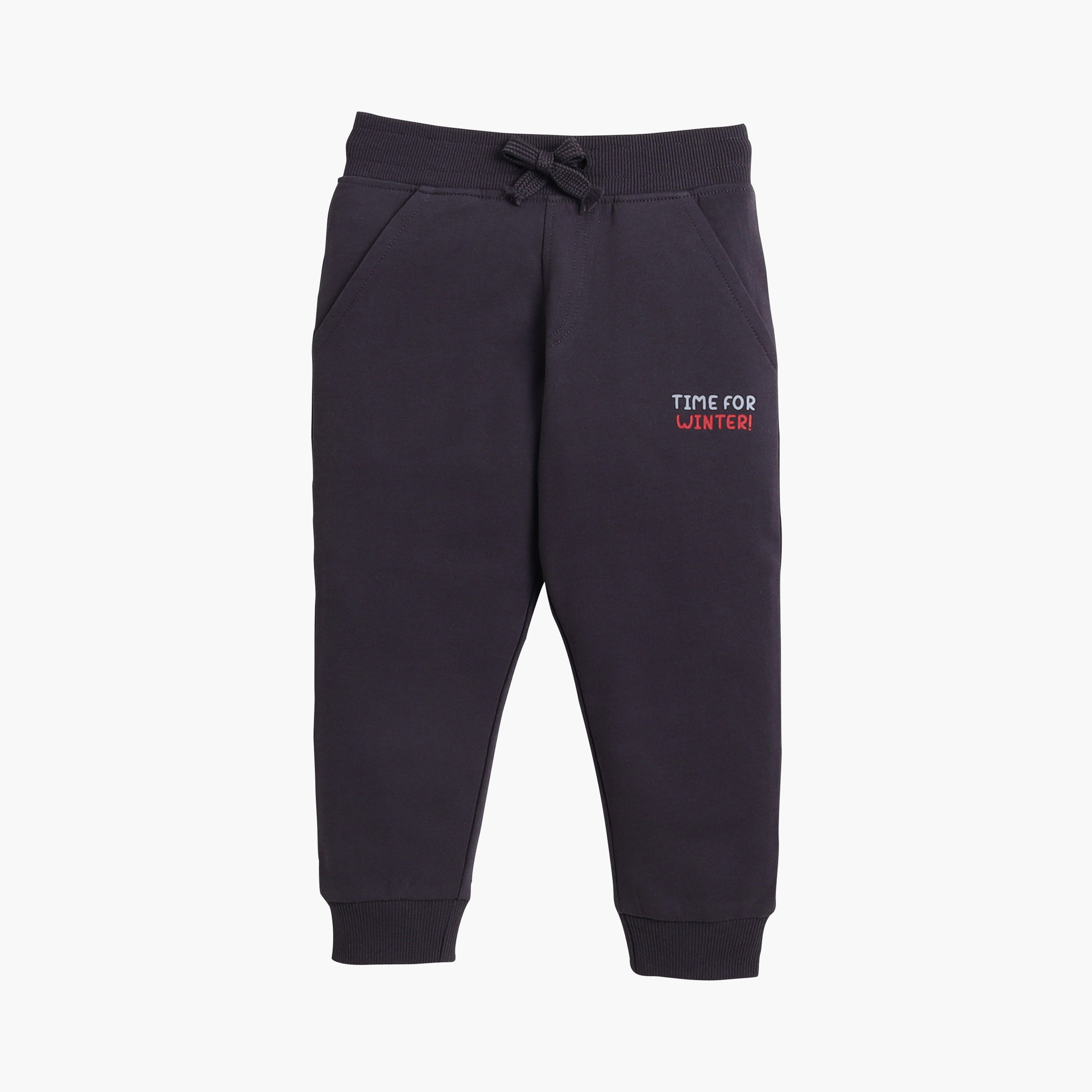 طقم من 3 قطع هودي وبنطلون رياضي وبلوزة بطبعة تايم فور وينتر من فيكتور اند جين-boys-clothing-setsandcoords-image-5