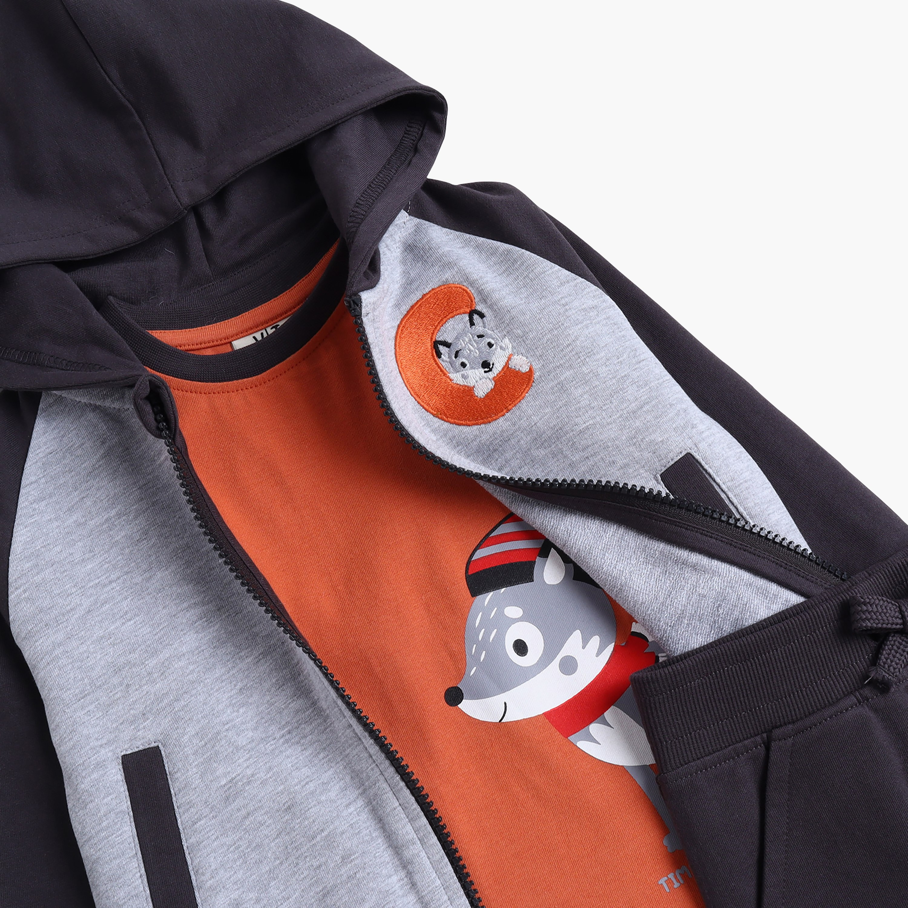 Victor and Jane 3-Piece Time for Winter Printed Hoodie, Jogger & top Sets-boys-clothing-setsandcoords-image-9