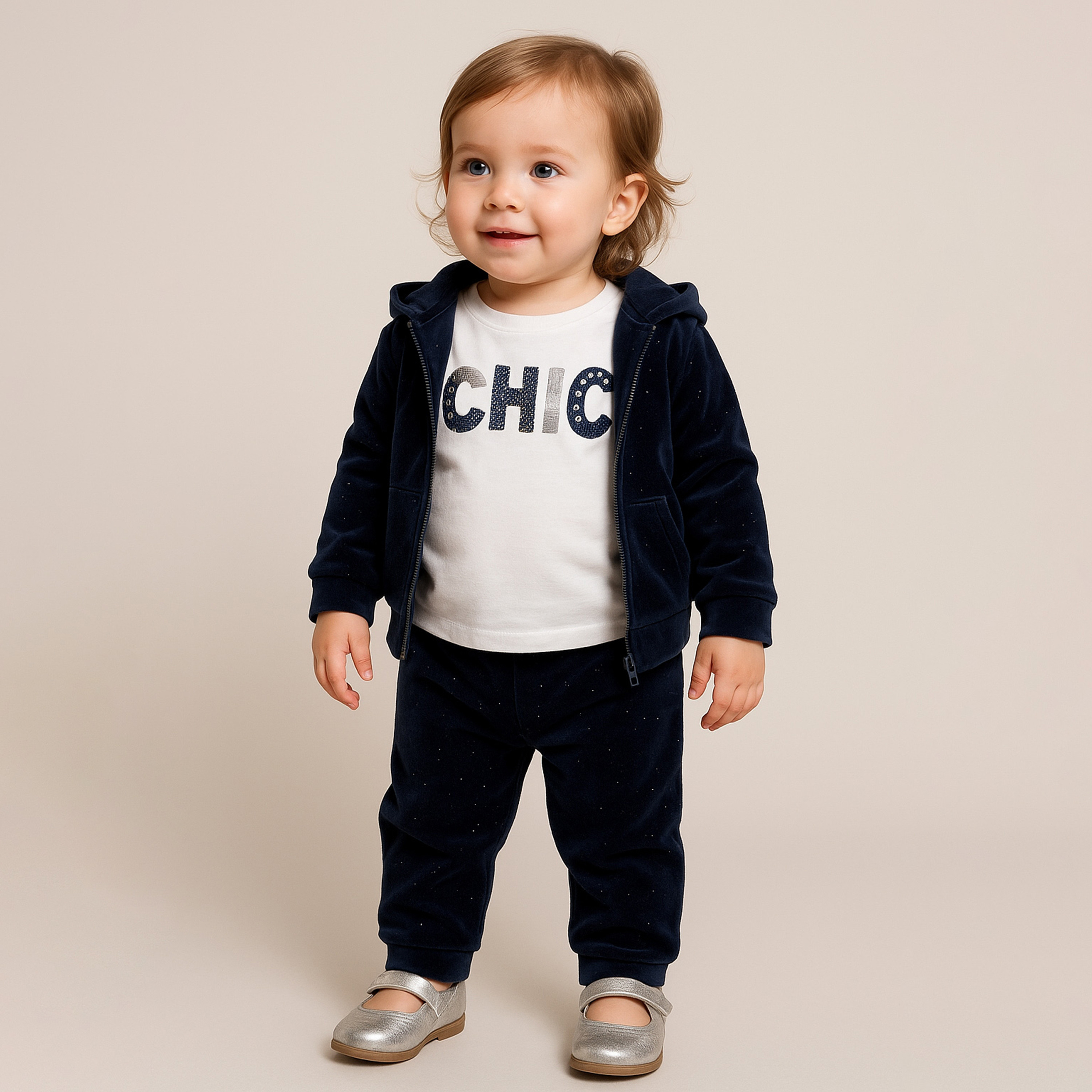 Victor and Jane 3-Piece Printed T-shirt, Pants with Jacket-baby-girls-clothing-setsandcoords-image-1
