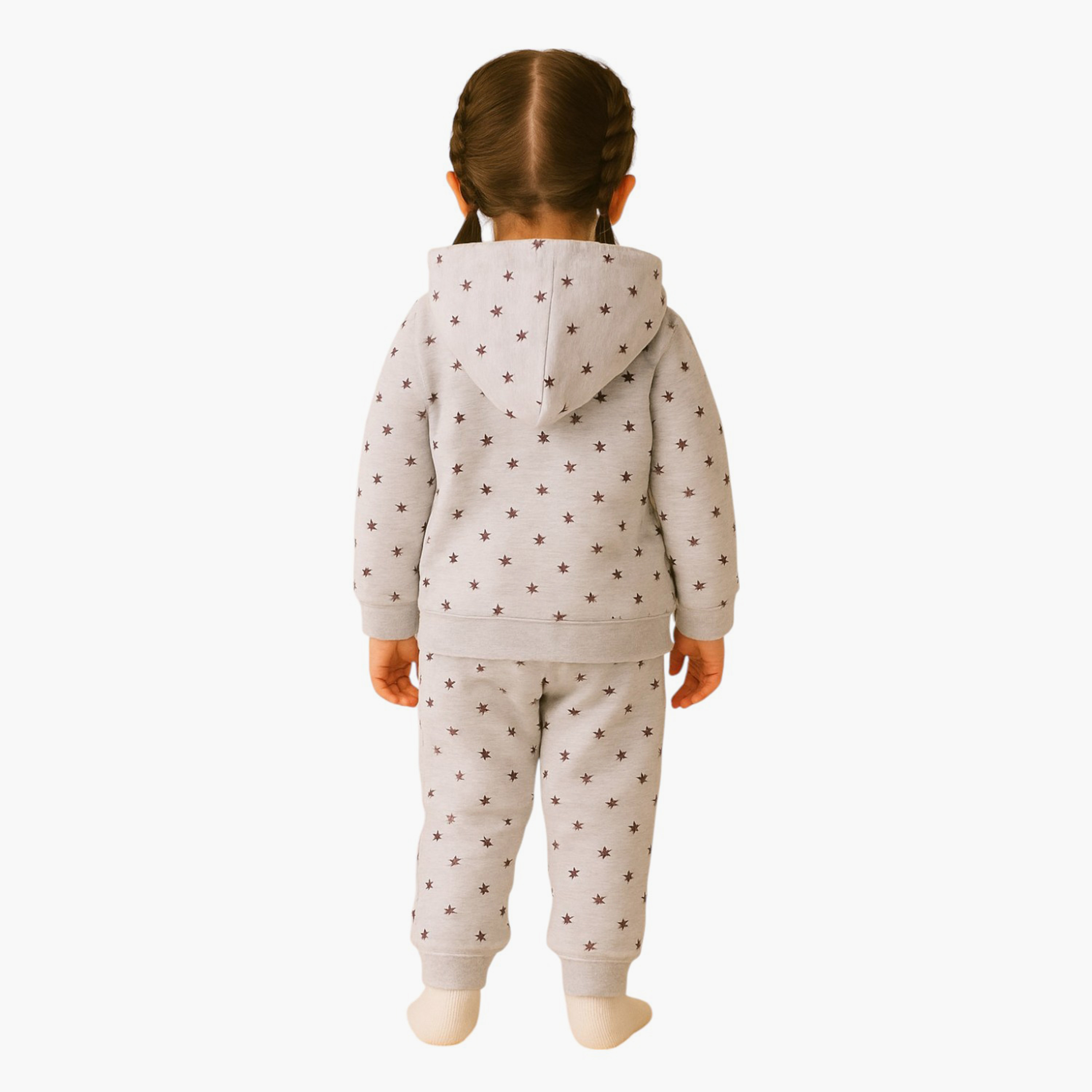Victor and Jane 3-Piece Heart & Star Printed Jacket, Jogger & Top Sets-girls-clothing-winterwear-setsandcoords-image-5