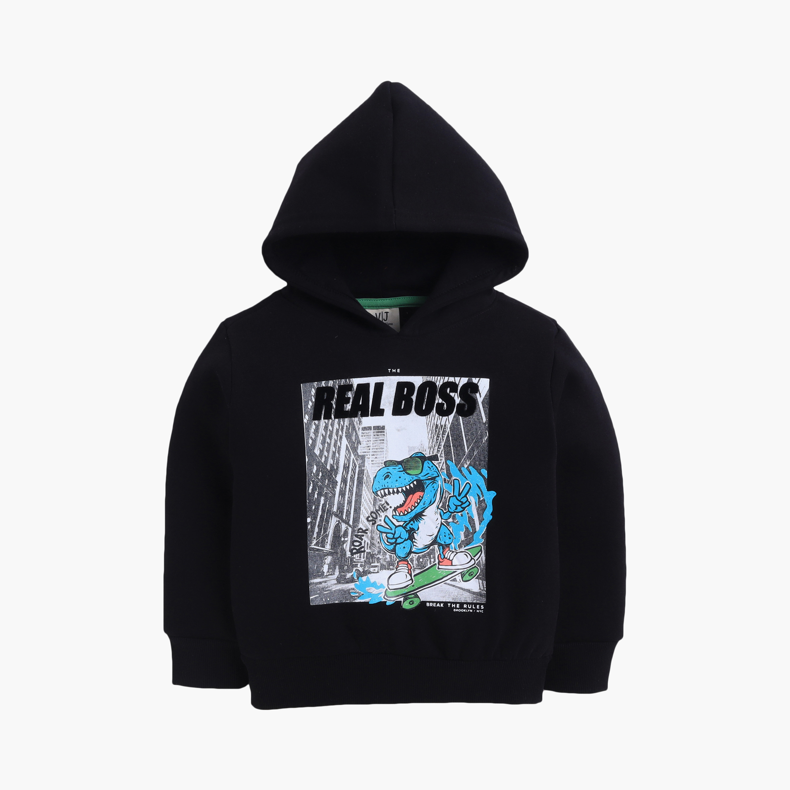 Victor and Jane REAL BOSS Printed Hoodie-boys-clothing-sweatshirts-image-2