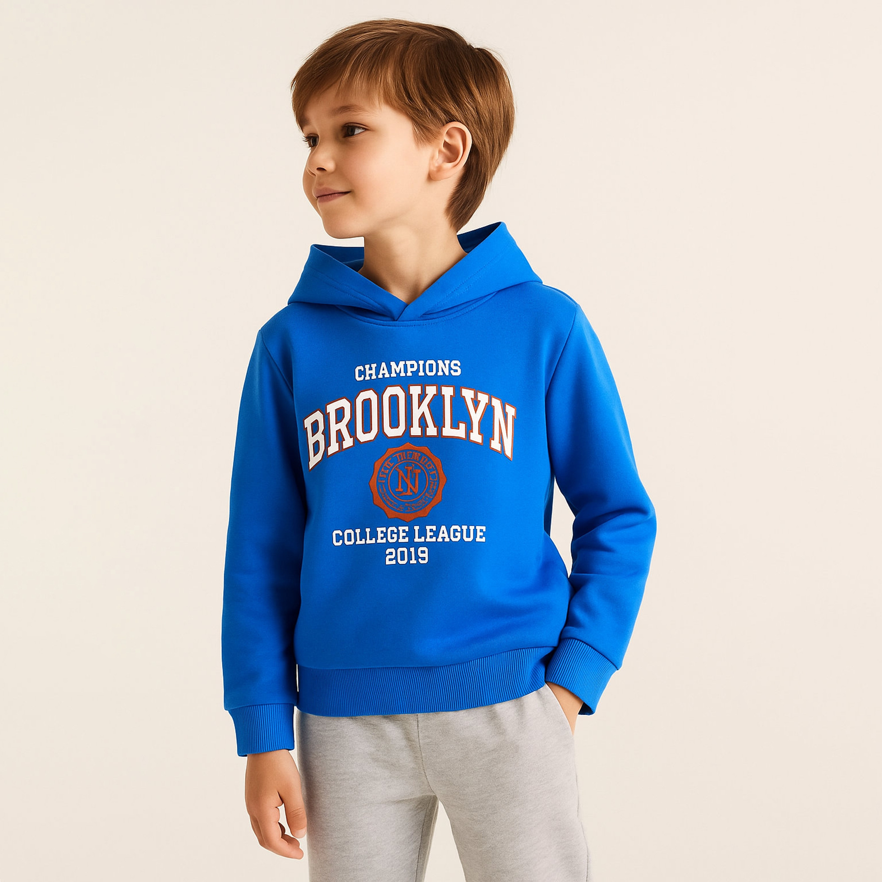Victor and Jane Brooklyn College Printed Hoodie-boys-clothing-sweatshirts-image-1